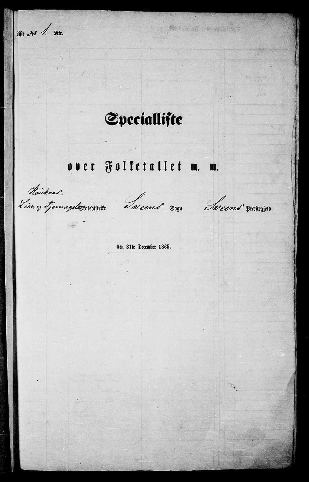 RA, 1865 census for Sveio, 1865, p. 10