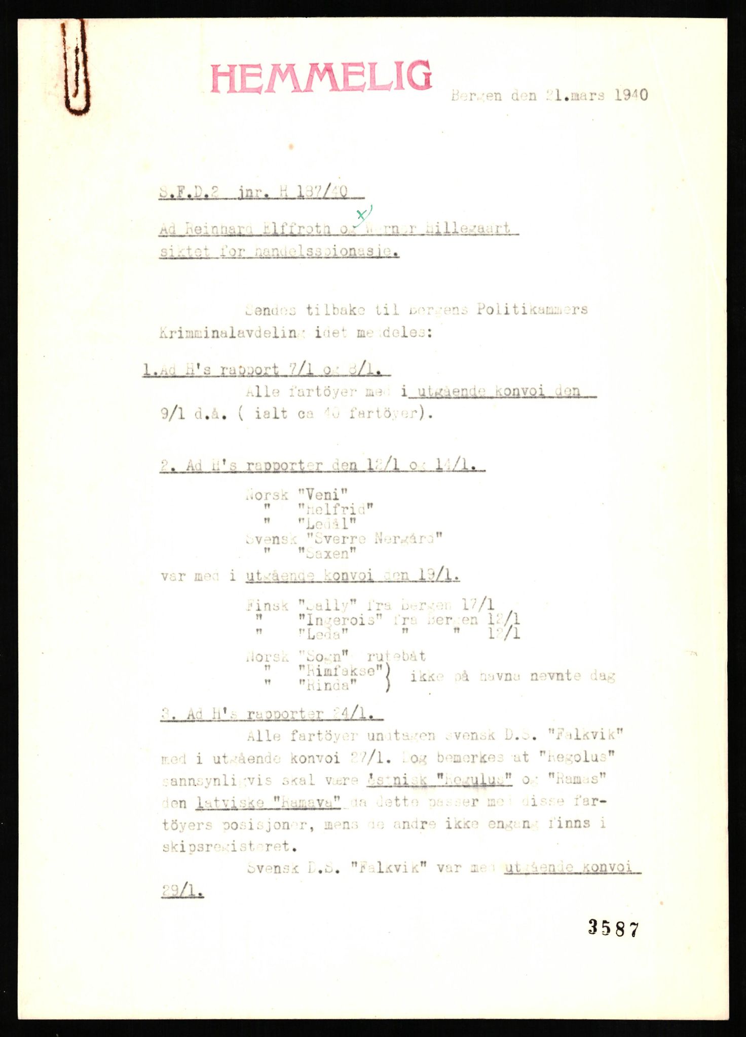 Forsvaret, Forsvarets overkommando II, AV/RA-RAFA-3915/D/Db/L0013: CI Questionaires. Tyske okkupasjonsstyrker i Norge. Tyskere., 1945-1946, p. 226