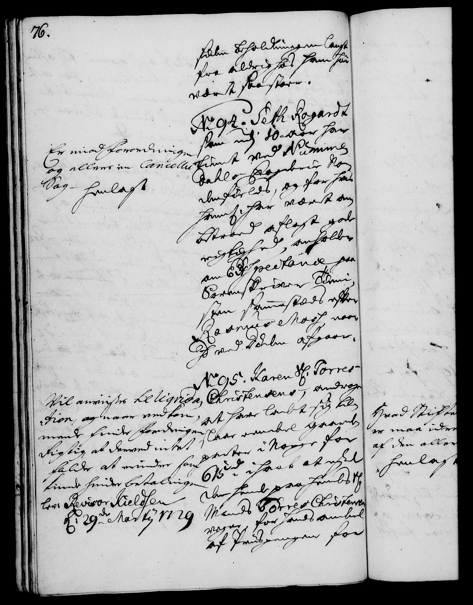 Rentekammeret, Kammerkanselliet, RA/EA-3111/G/Gh/Gha/L0011: Norsk ekstraktmemorialprotokoll (merket RK 53.56), 1729, p. 76