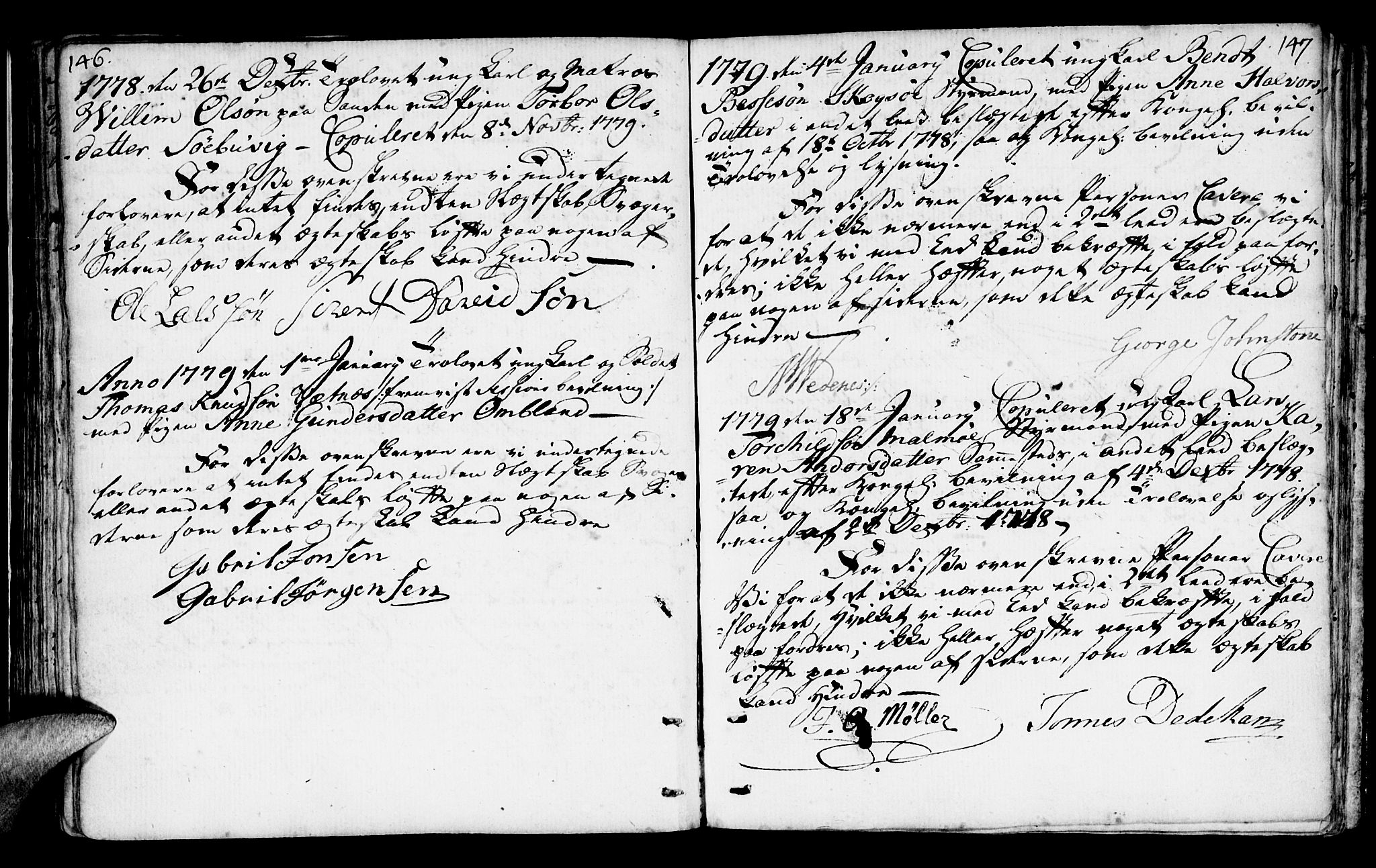Mandal sokneprestkontor, SAK/1111-0030/F/Fa/Faa/L0006: Parish register (official) no. A 6, 1755-1783, p. 146-147