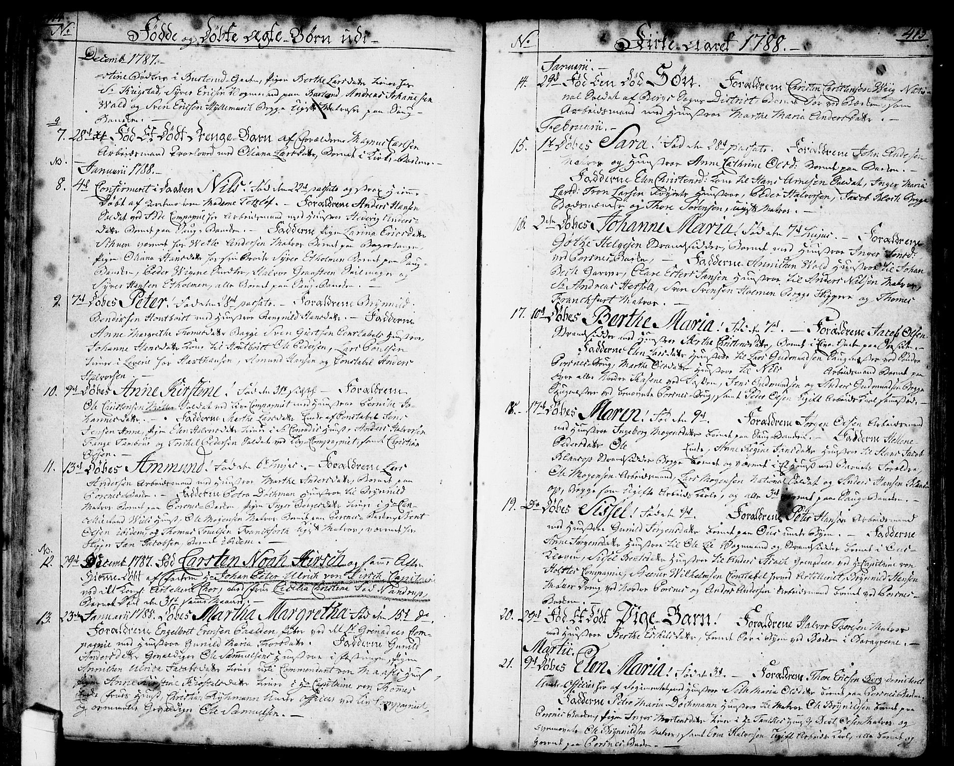 Halden prestekontor Kirkebøker, SAO/A-10909/F/Fa/L0001: Parish register (official) no. I 1, 1758-1791, p. 414-415