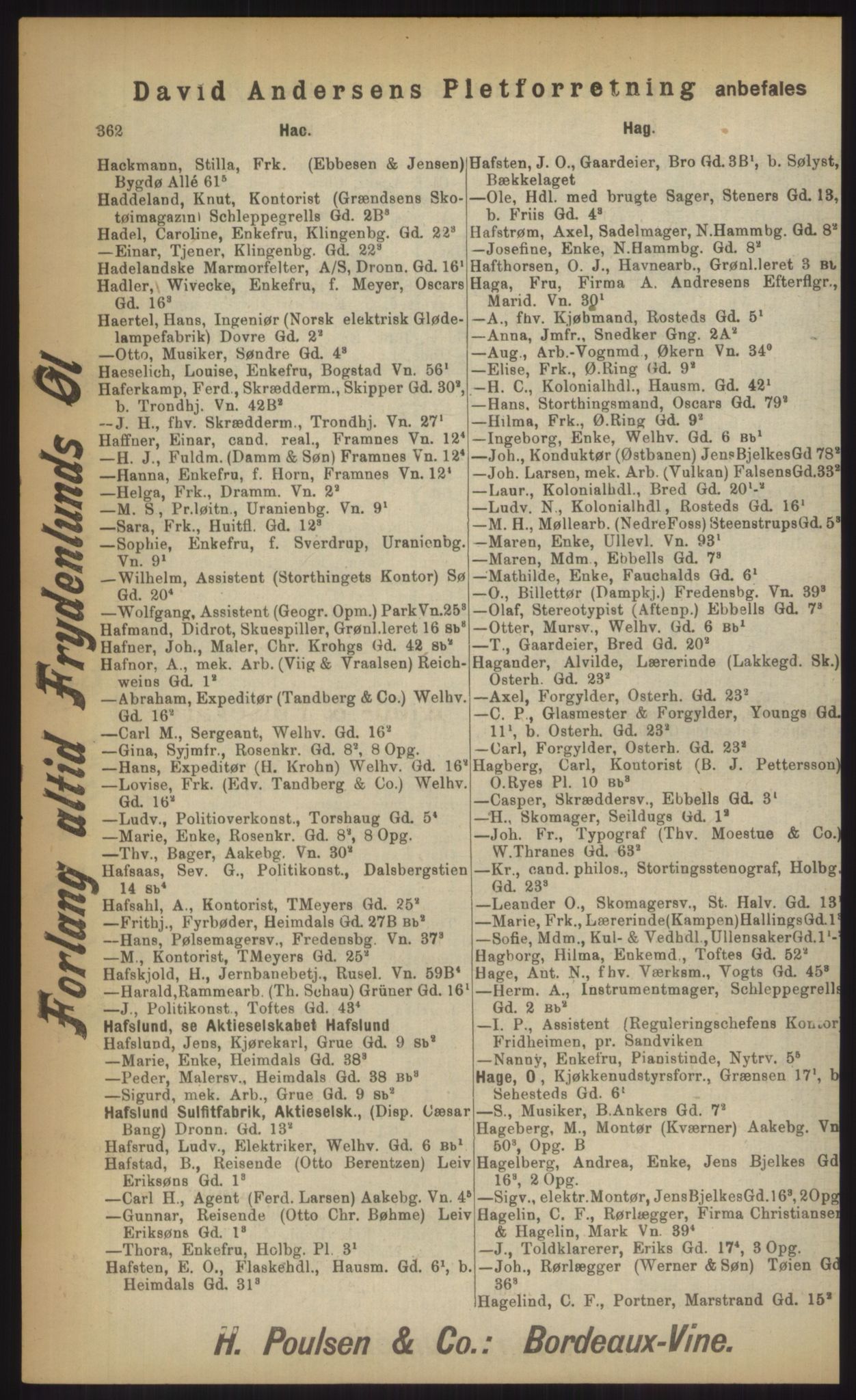 Kristiania/Oslo adressebok, PUBL/-, 1903, p. 362