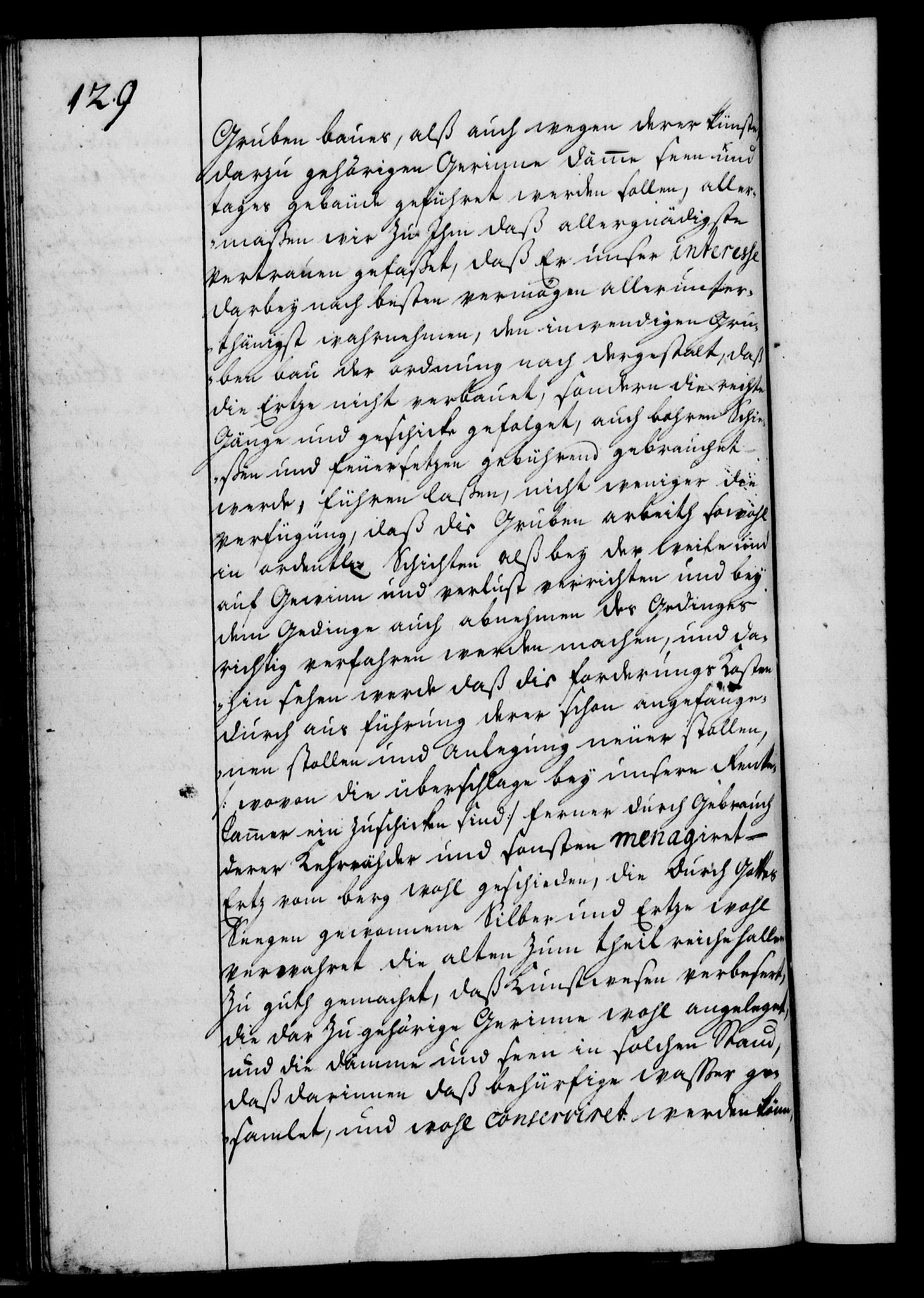 Rentekammeret, Kammerkanselliet, RA/EA-3111/G/Gg/Ggi/L0002: Norsk instruksjonsprotokoll med register (merket RK 53.35), 1729-1751, p. 129