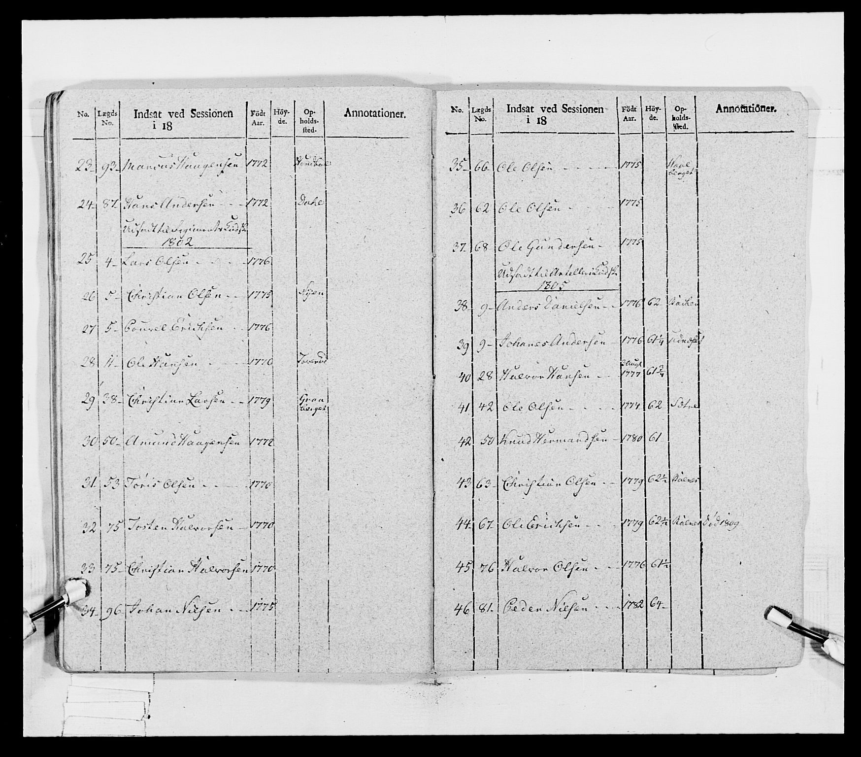 Generalitets- og kommissariatskollegiet, Det kongelige norske kommissariatskollegium, AV/RA-EA-5420/E/Eh/L0027: Skiløperkompaniene, 1812-1832, p. 54