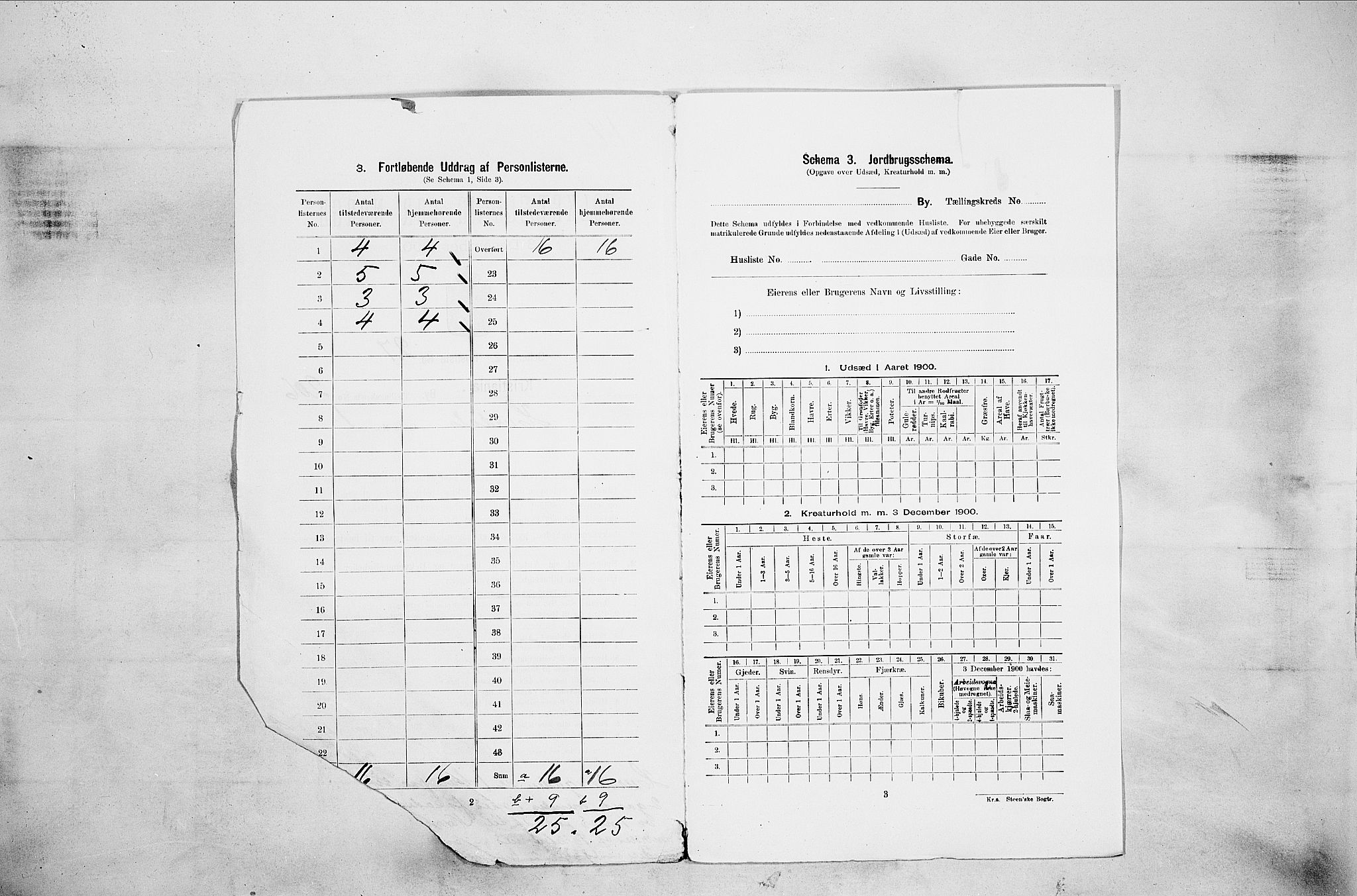 SAO, 1900 census for Kristiania, 1900, p. 39726