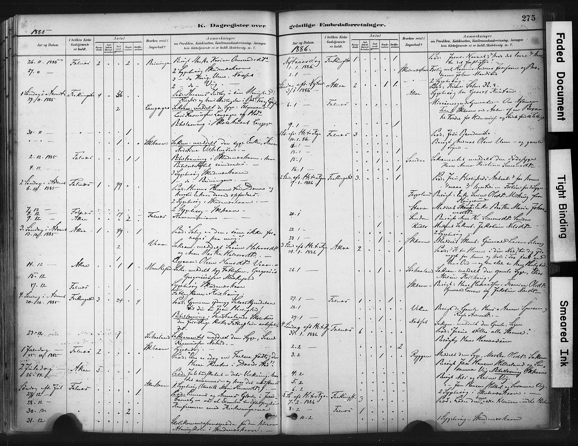 Skudenes sokneprestkontor, AV/SAST-A -101849/H/Ha/Haa/L0009: Parish register (official) no. A 6, 1882-1912, p. 275