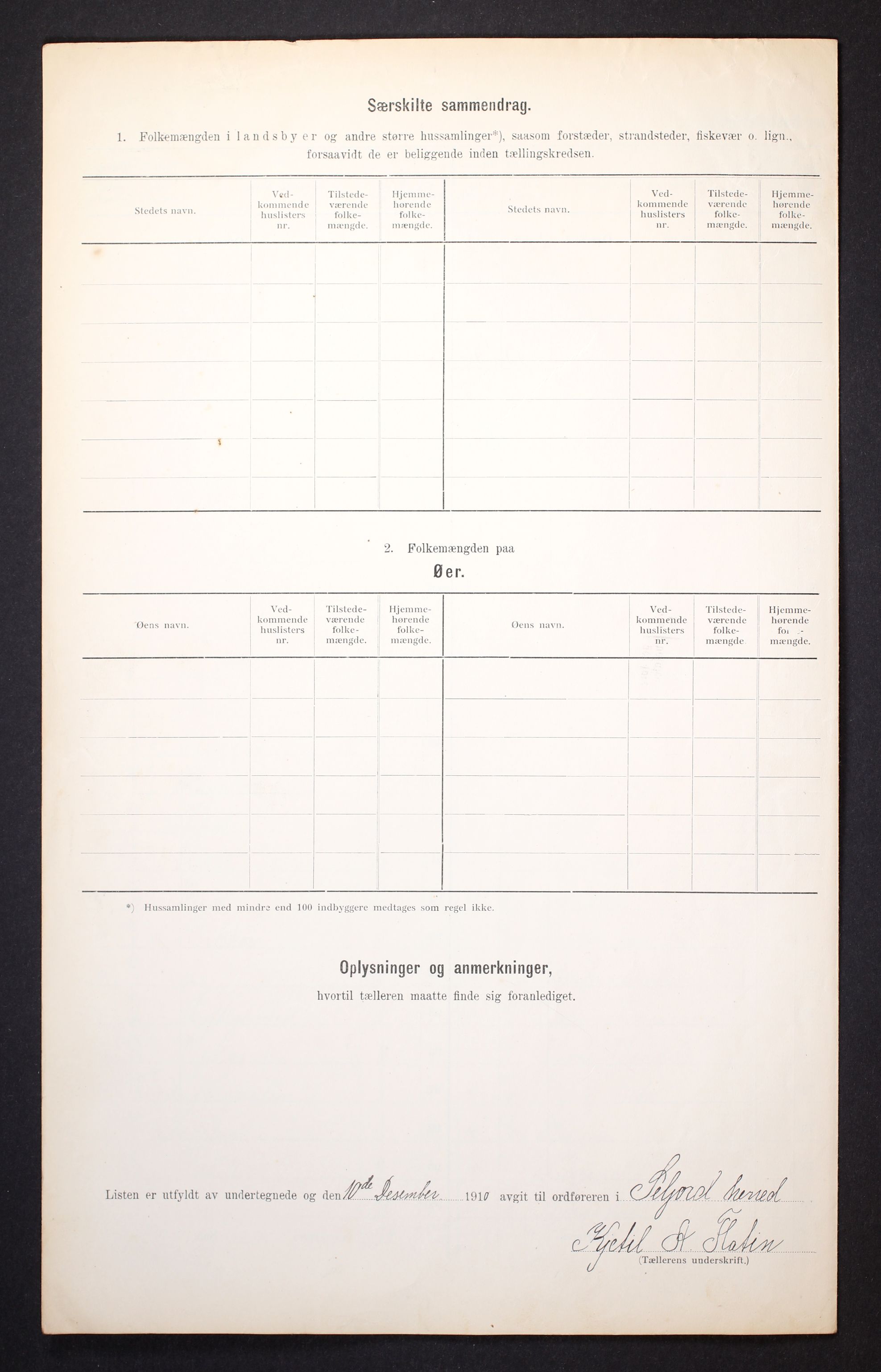 RA, 1910 census for Seljord, 1910, p. 30