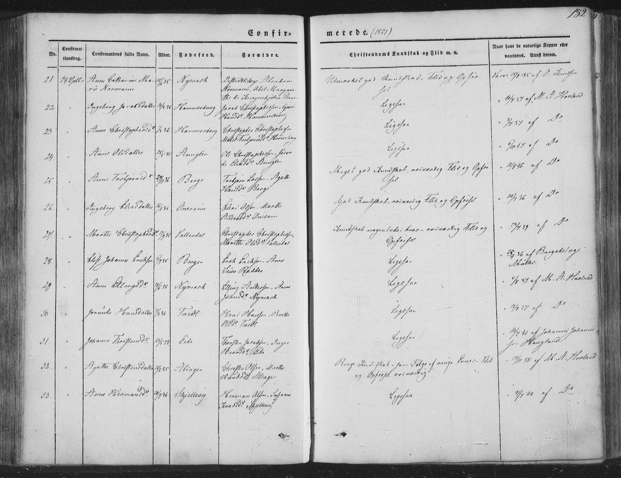 Tysnes sokneprestembete, AV/SAB-A-78601/H/Haa: Parish register (official) no. A 10, 1848-1859, p. 182