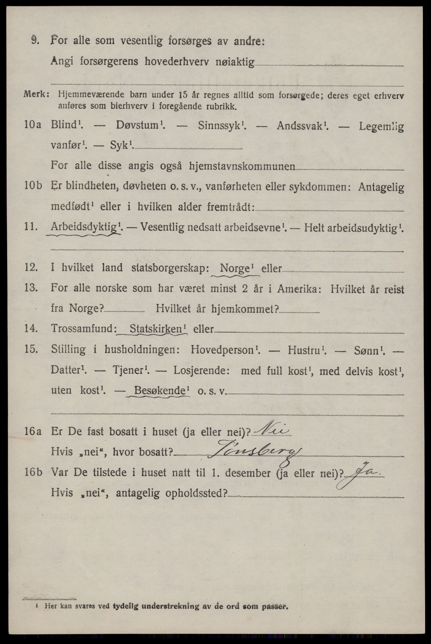 SAKO, 1920 census for Nissedal, 1920, p. 2276