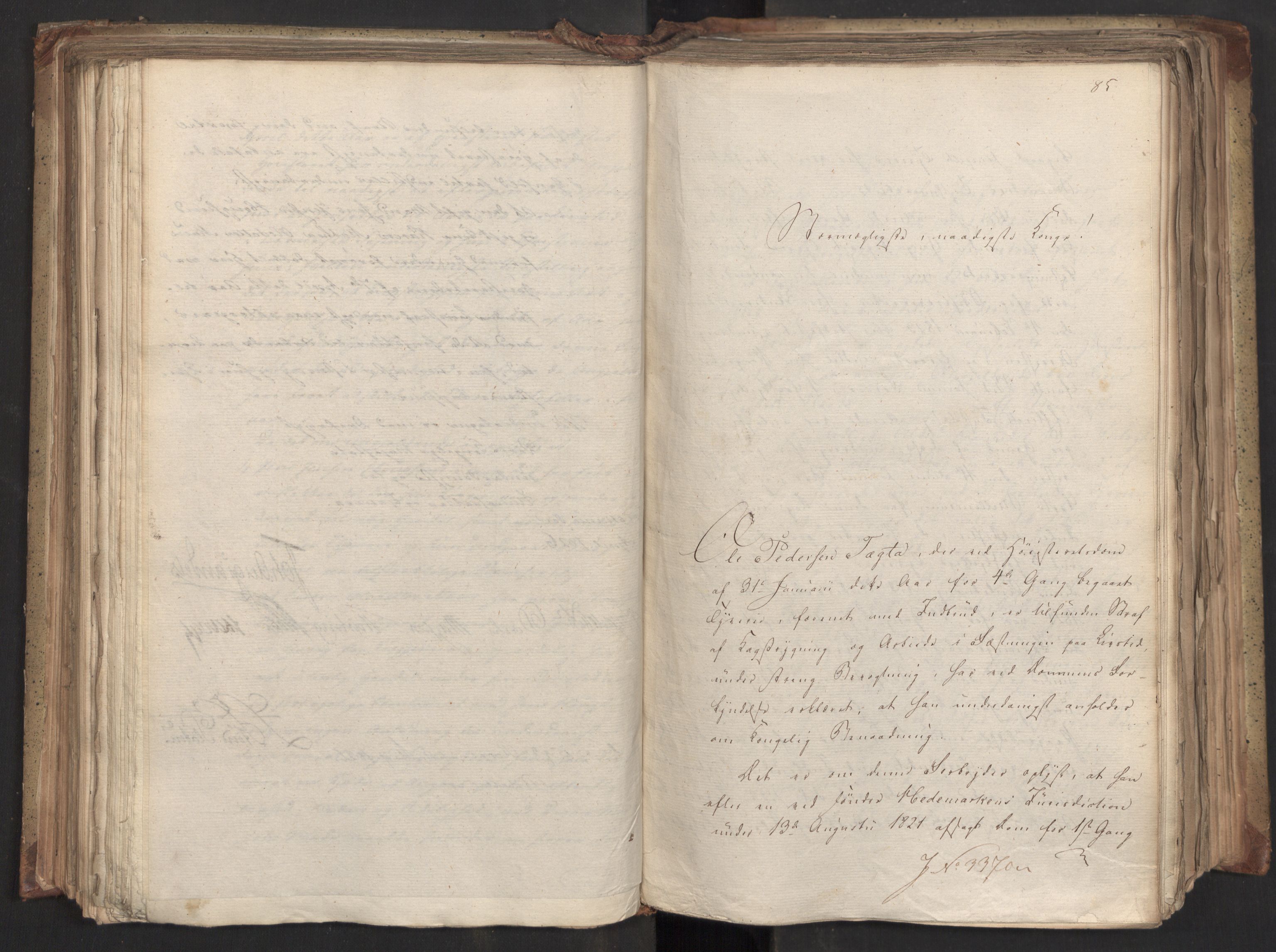 Statsrådsavdelingen i Stockholm, AV/RA-S-1003/D/Da/L0046: Regjeringsinnstillinger nr. 3308-3500, 1826, p. 181