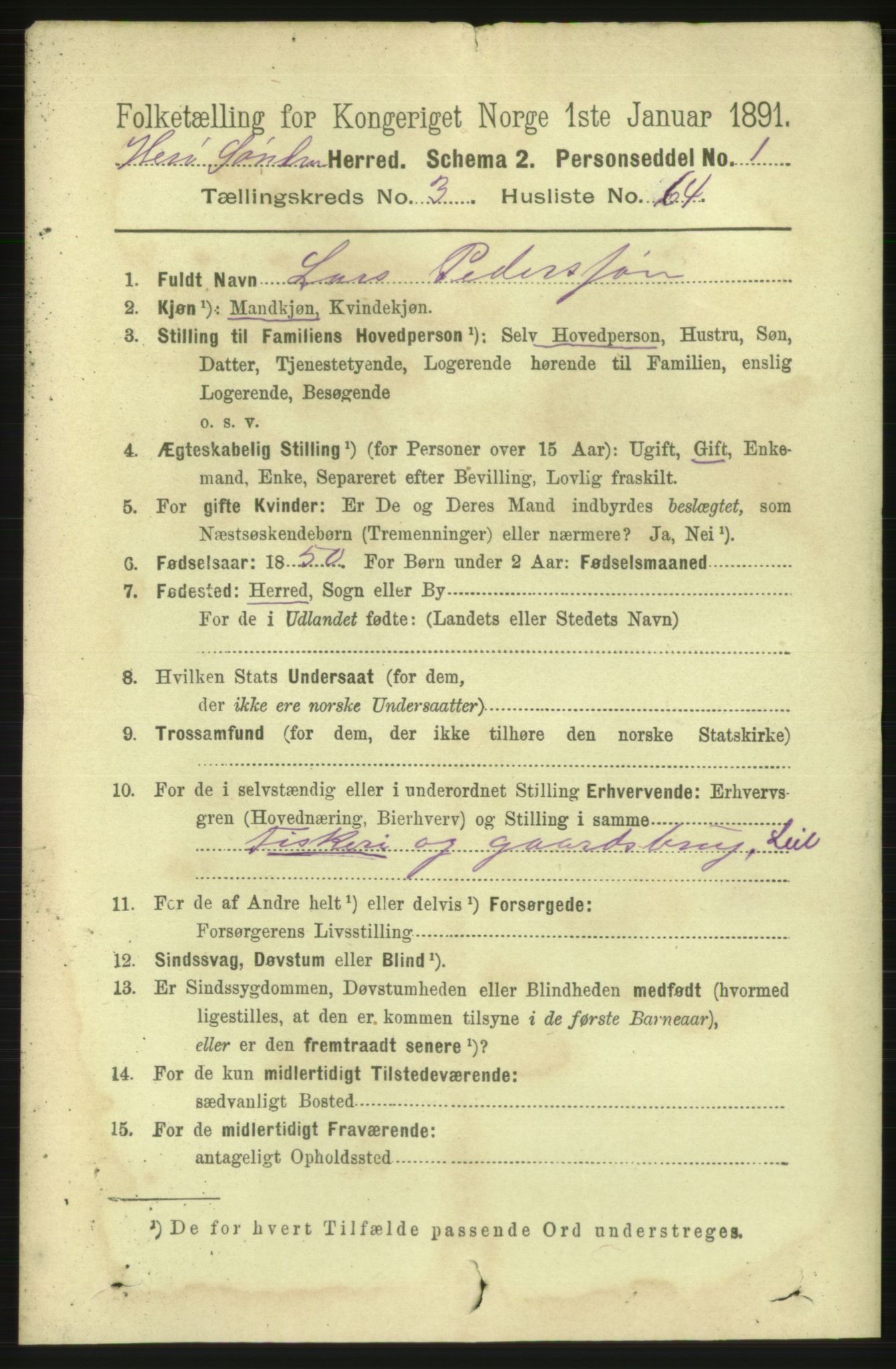 RA, 1891 census for 1515 Herøy, 1891, p. 1400