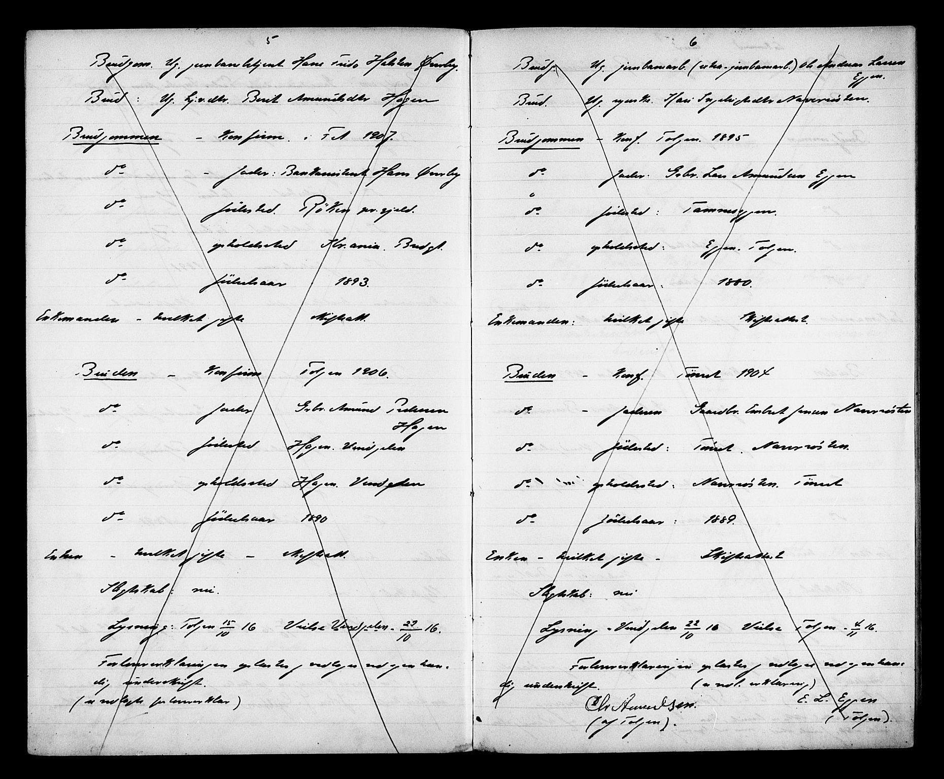 Tolga prestekontor, AV/SAH-PREST-062/N/L0004: Banns register no. 31, 1916-1920, p. 5-6