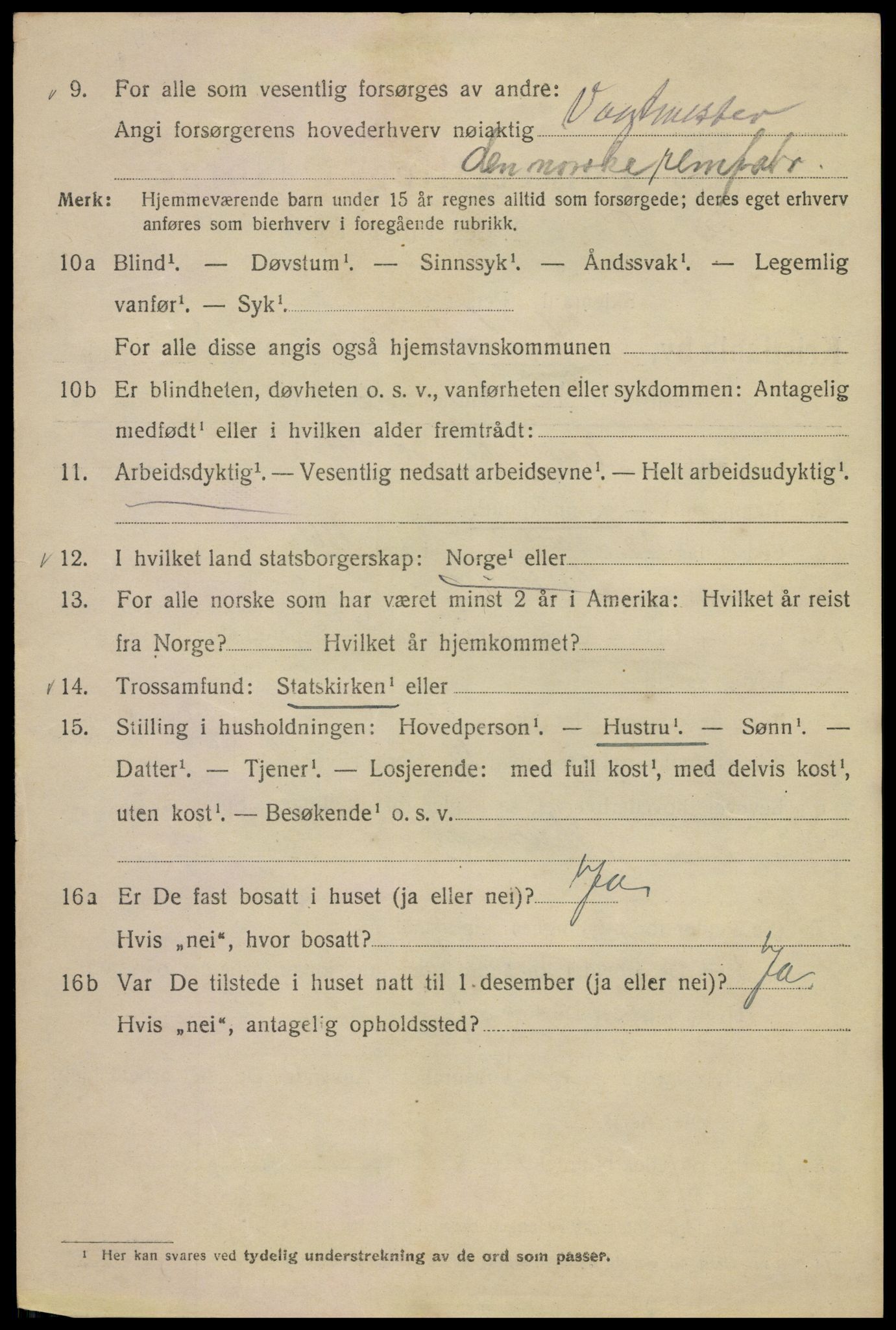 SAO, 1920 census for Kristiania, 1920, p. 183450