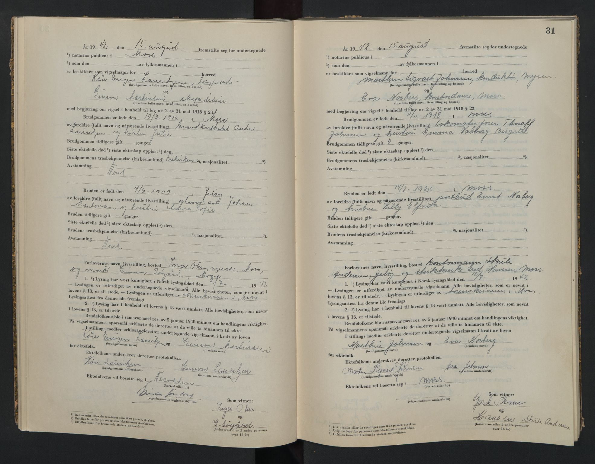 Moss sorenskriveri, AV/SAO-A-10168, 1942-1943, p. 31