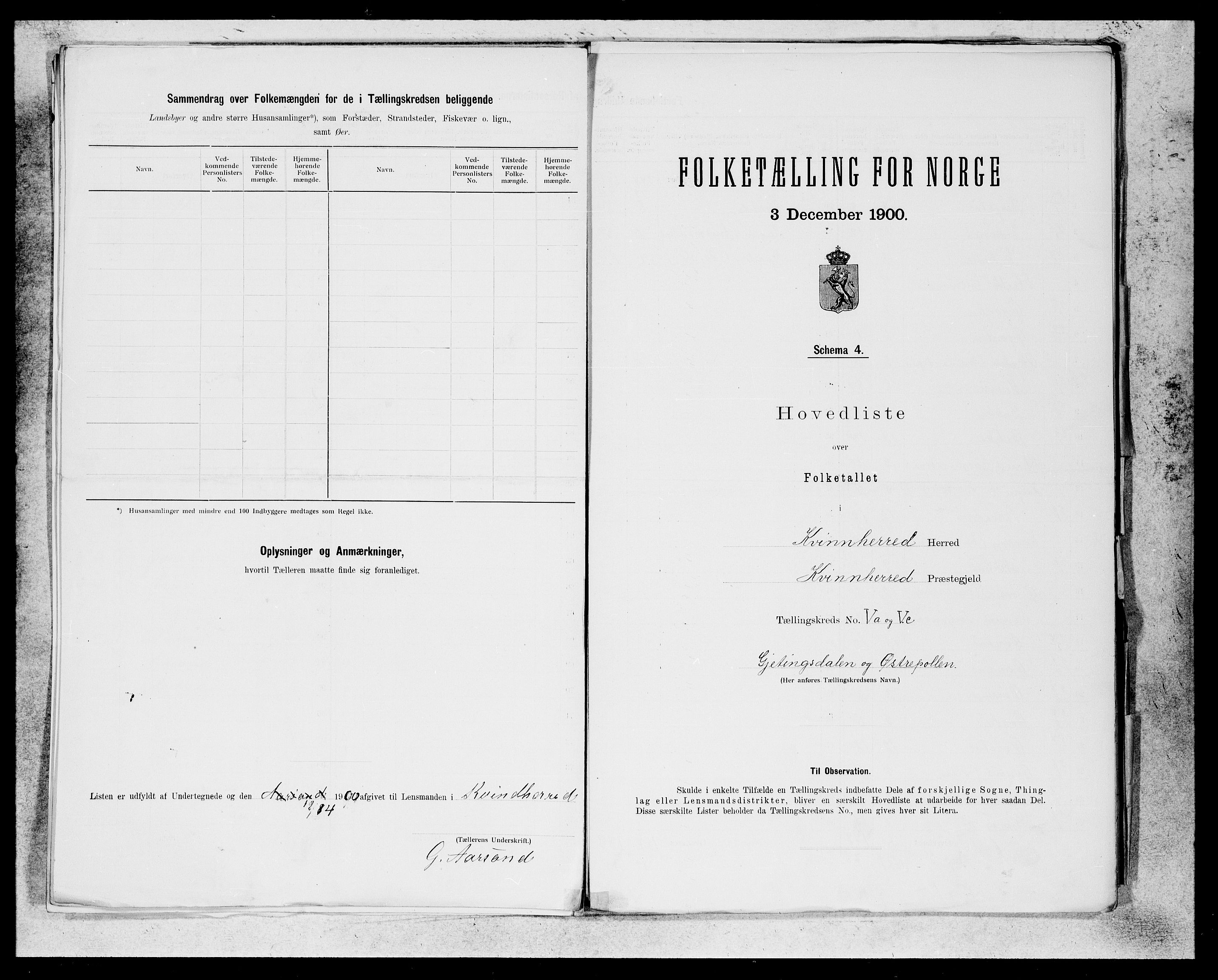 SAB, 1900 census for Kvinnherad, 1900, p. 13