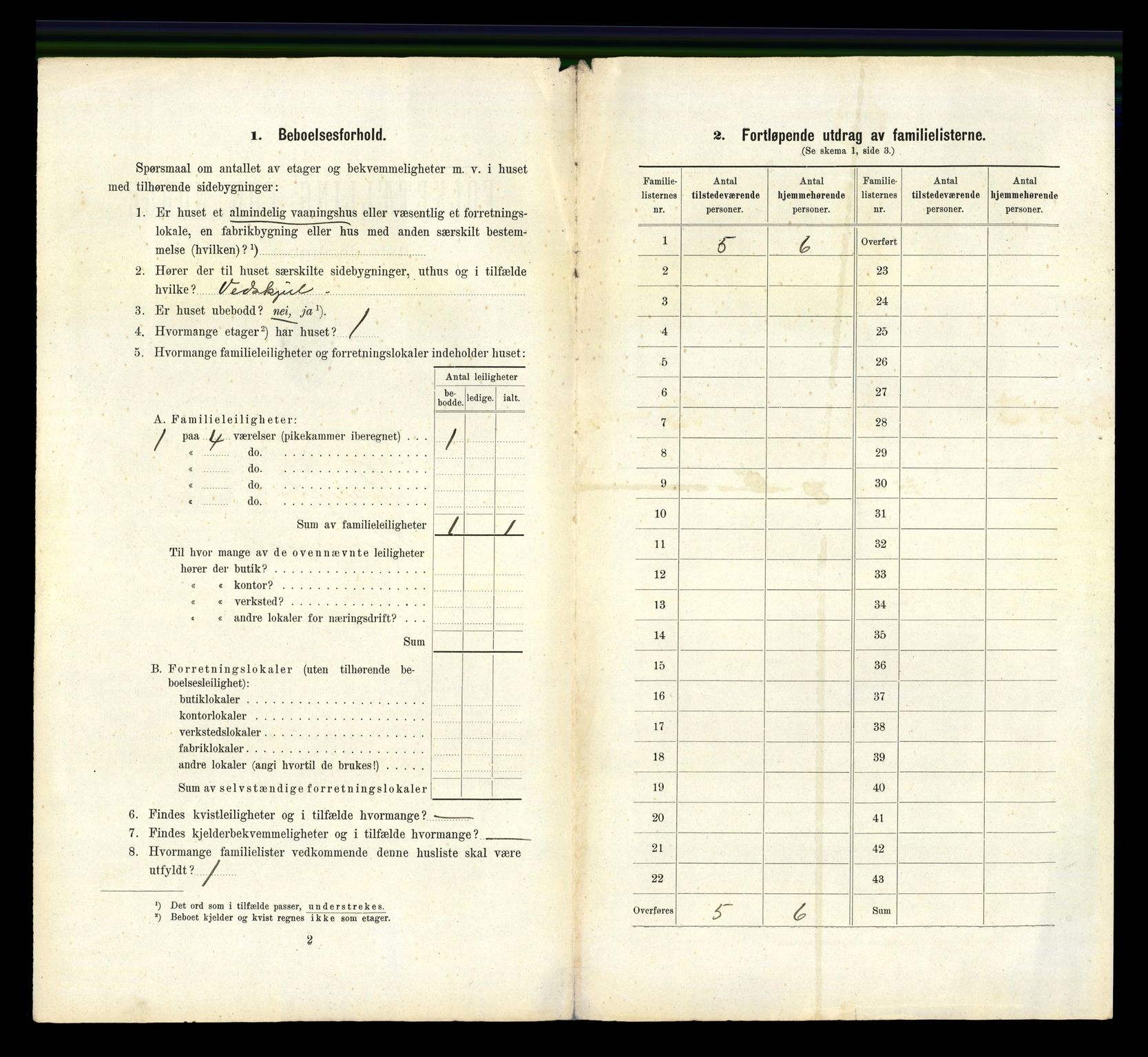 RA, 1910 census for Larvik, 1910, p. 5638