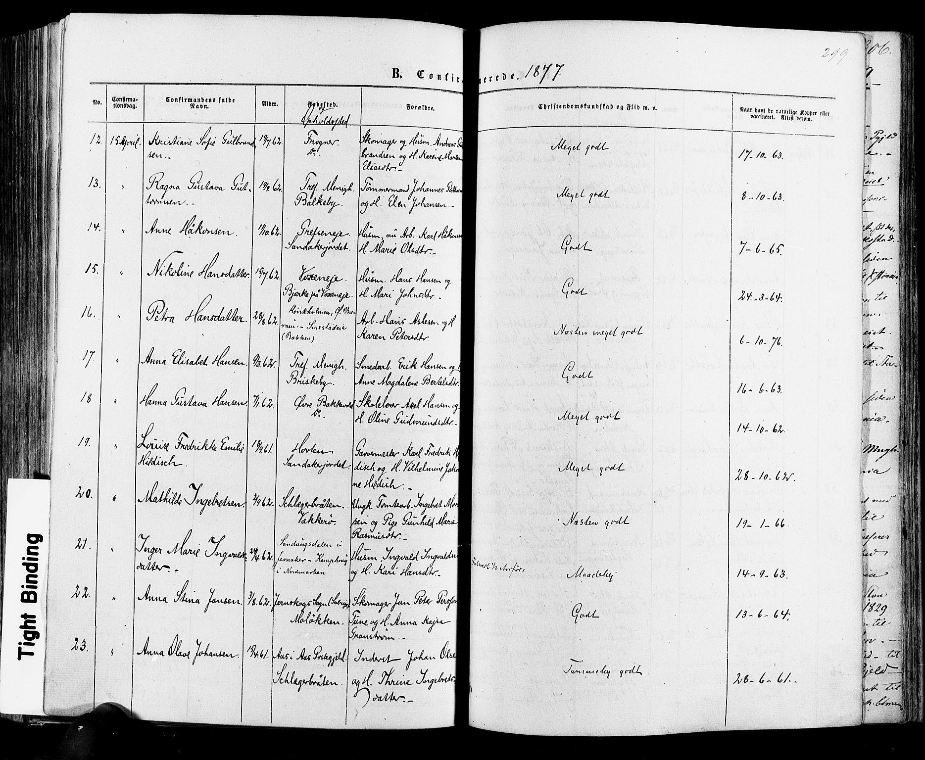 Vestre Aker prestekontor Kirkebøker, AV/SAO-A-10025/F/Fa/L0005: Parish register (official) no. 5, 1859-1877, p. 299