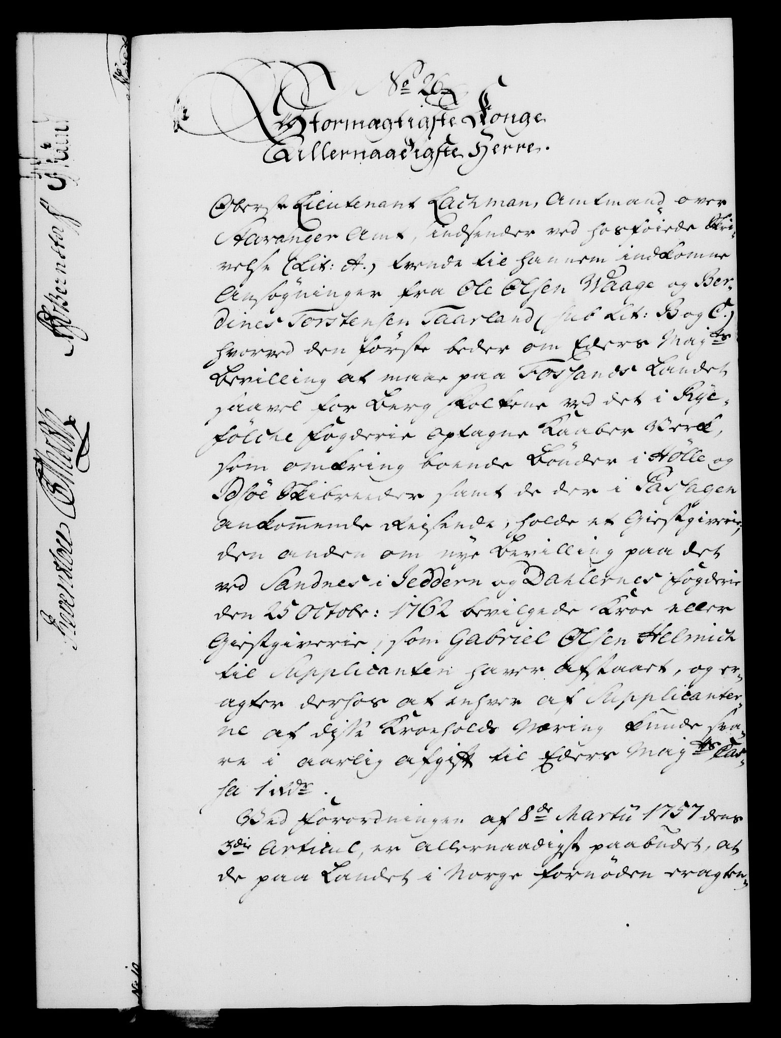 Rentekammeret, Kammerkanselliet, RA/EA-3111/G/Gf/Gfa/L0047: Norsk relasjons- og resolusjonsprotokoll (merket RK 52.47), 1765, p. 135