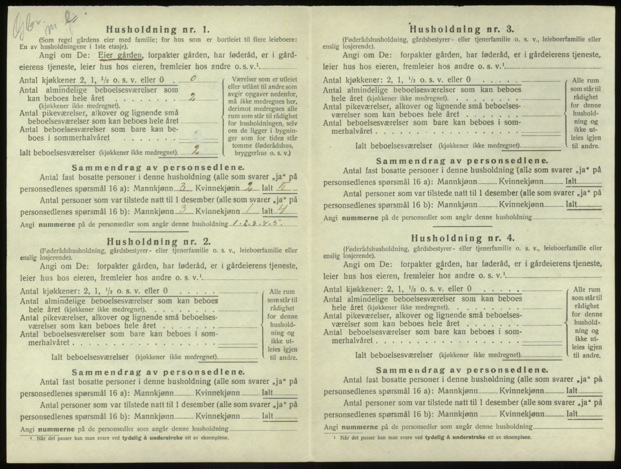 SAB, 1920 census for Førde, 1920, p. 118