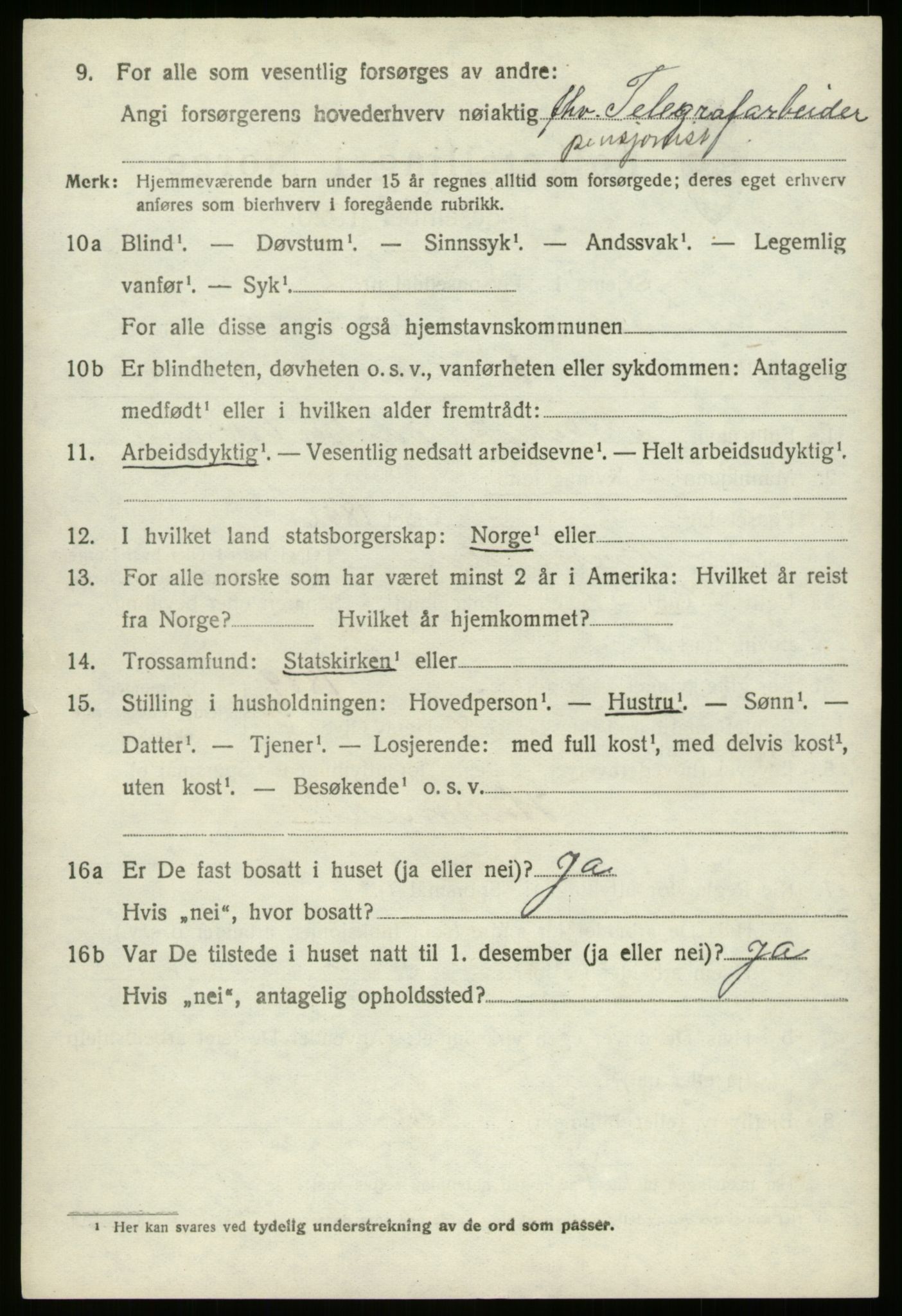 SAB, 1920 census for Hornindal, 1920, p. 3417