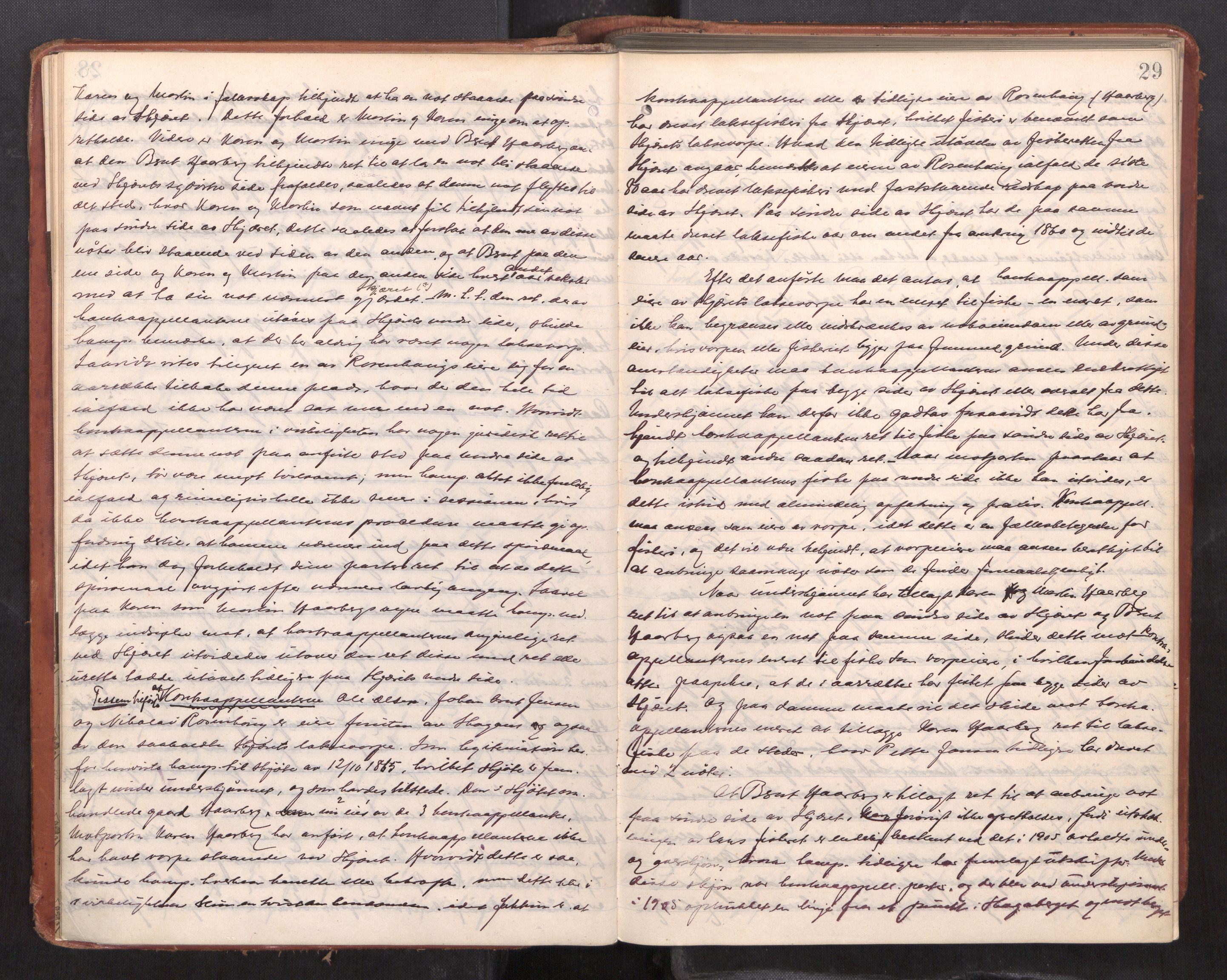 Fosen sorenskriveri, AV/SAT-A-1107/1/1/1B/L0031: Ekstrarettsprotokoll, 1907-1910, p. 28b-29a
