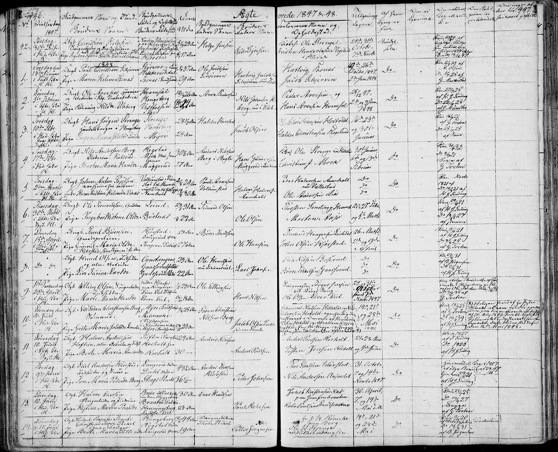 Sandsvær kirkebøker, SAKO/A-244/F/Fa/L0005: Parish register (official) no. I 5, 1840-1856, p. 446-447