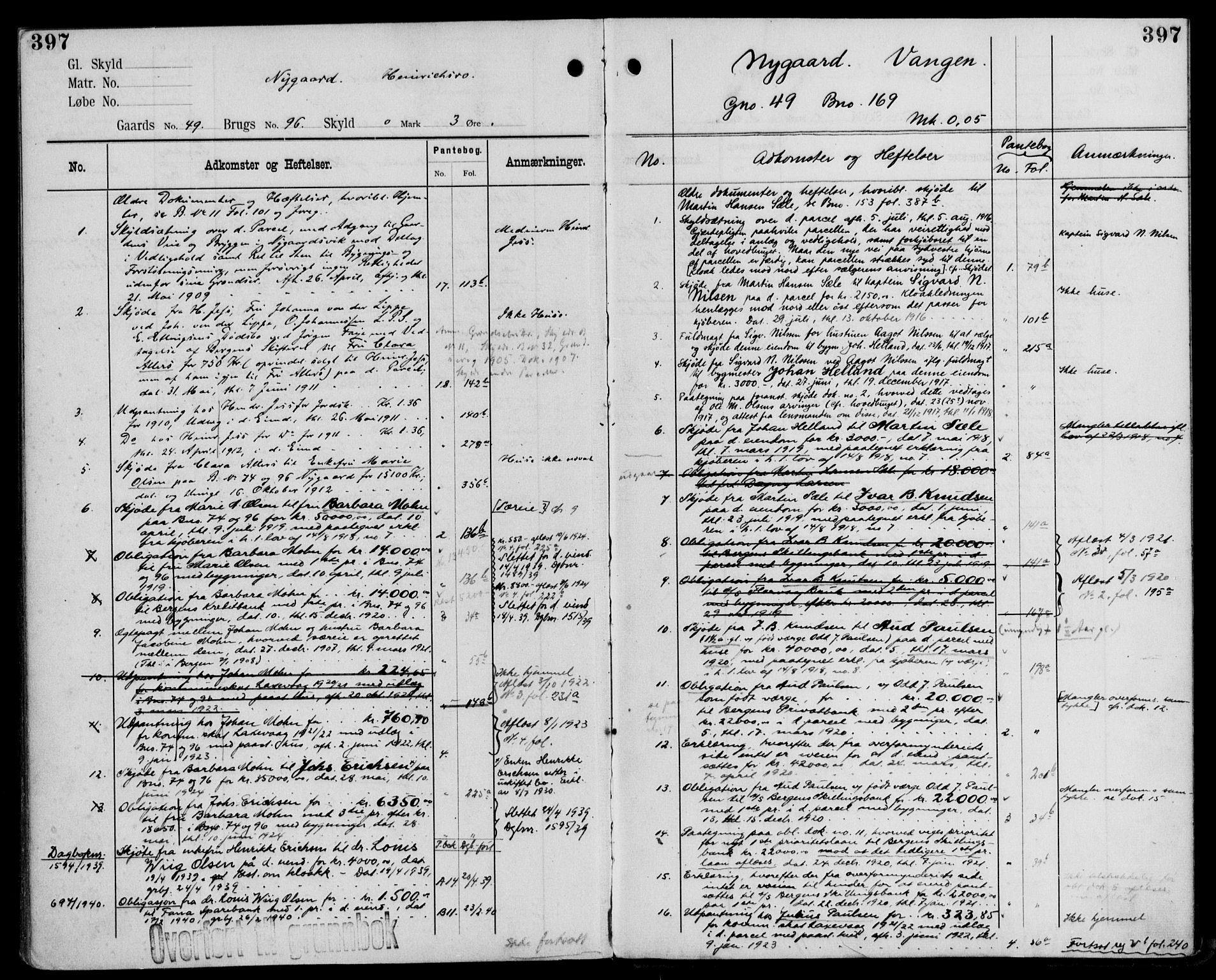 Midhordland sorenskriveri, AV/SAB-A-3001/1/G/Ga/Gab/L0110: Mortgage register no. II.A.b.110, p. 397