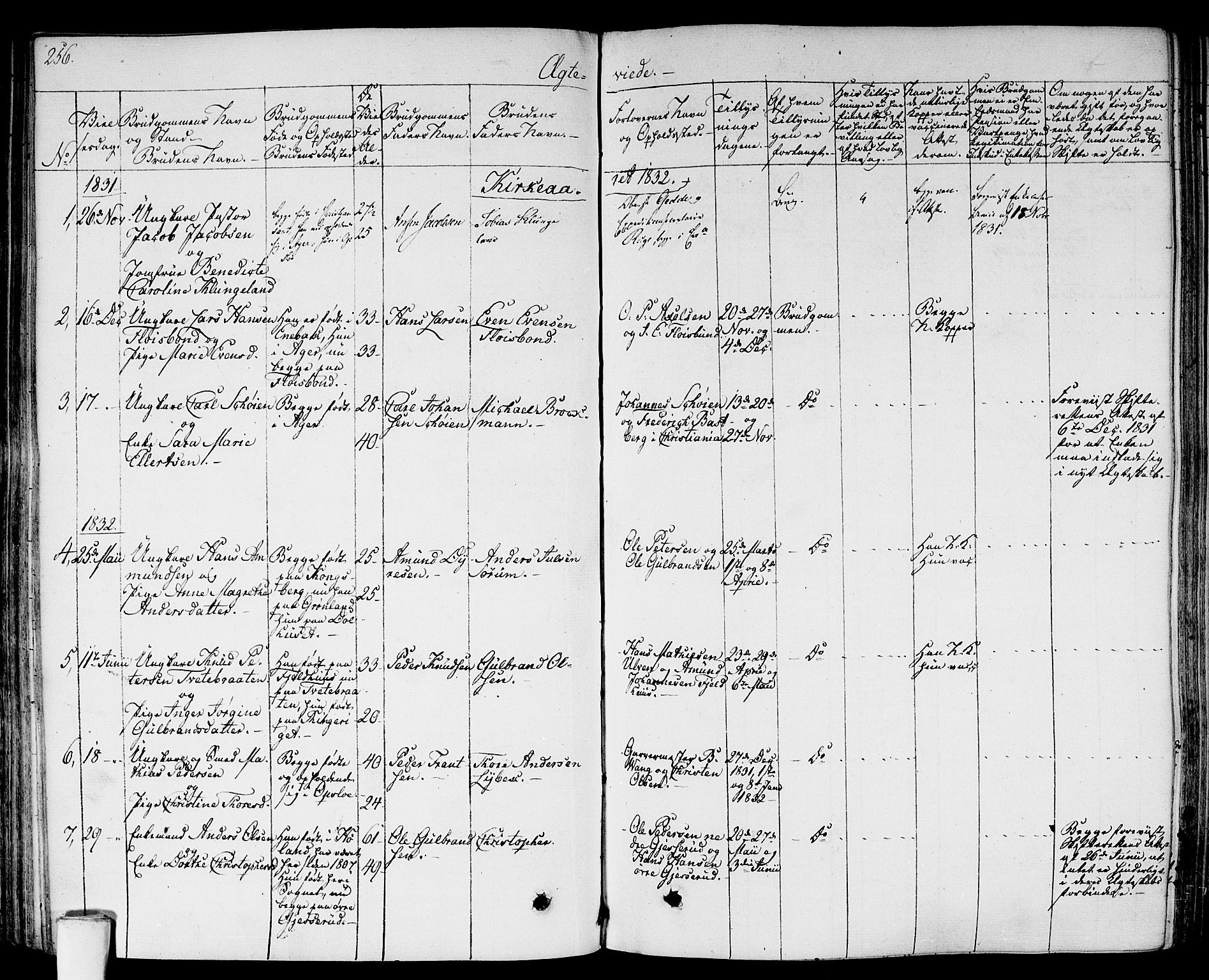 Gamlebyen prestekontor Kirkebøker, SAO/A-10884/F/Fa/L0003: Parish register (official) no. 3, 1829-1849, p. 256