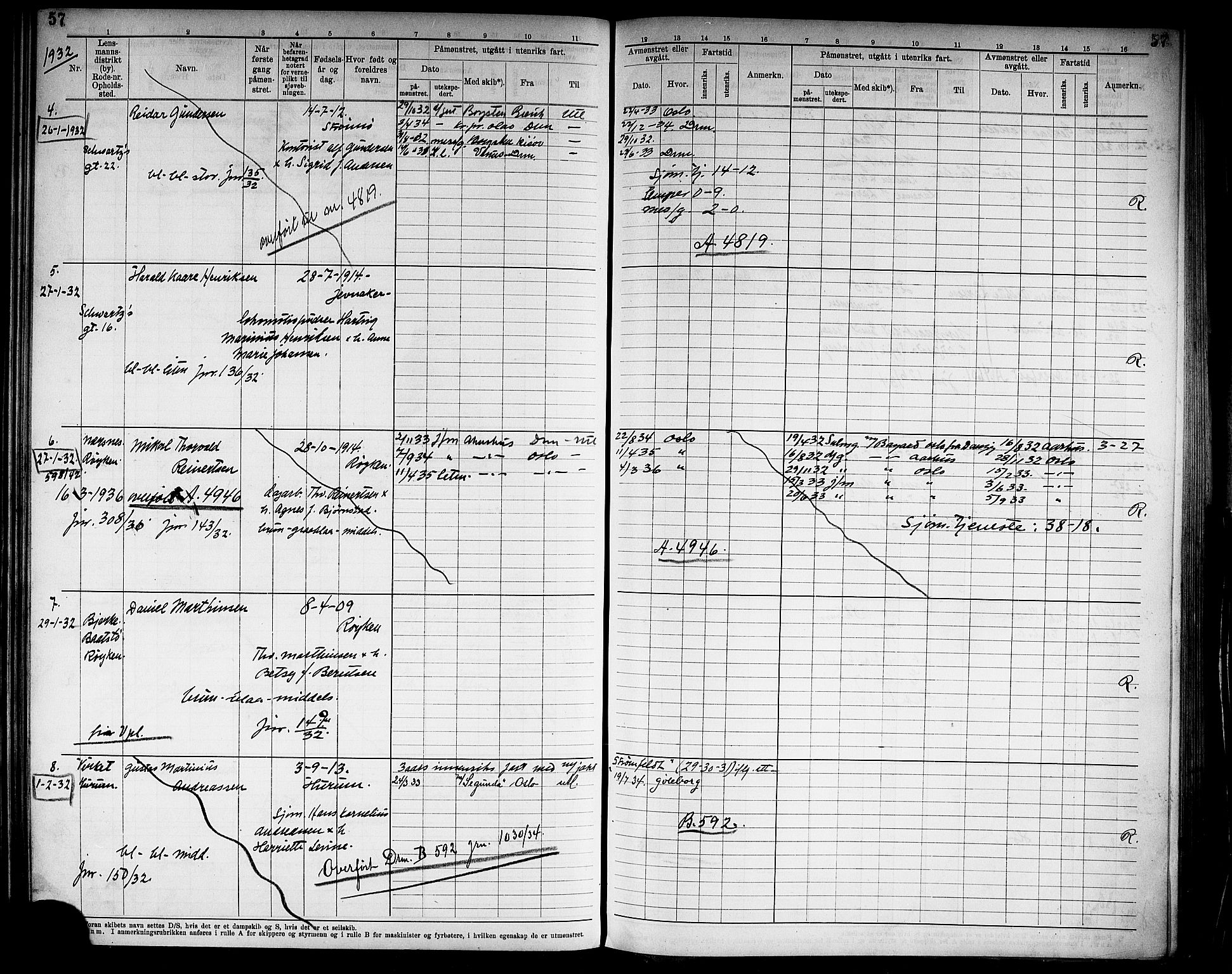 Drammen innrulleringsdistrikt, SAKO/A-781/F/Fd/L0007: Midlertidige patenter, 1930-1940, p. 59