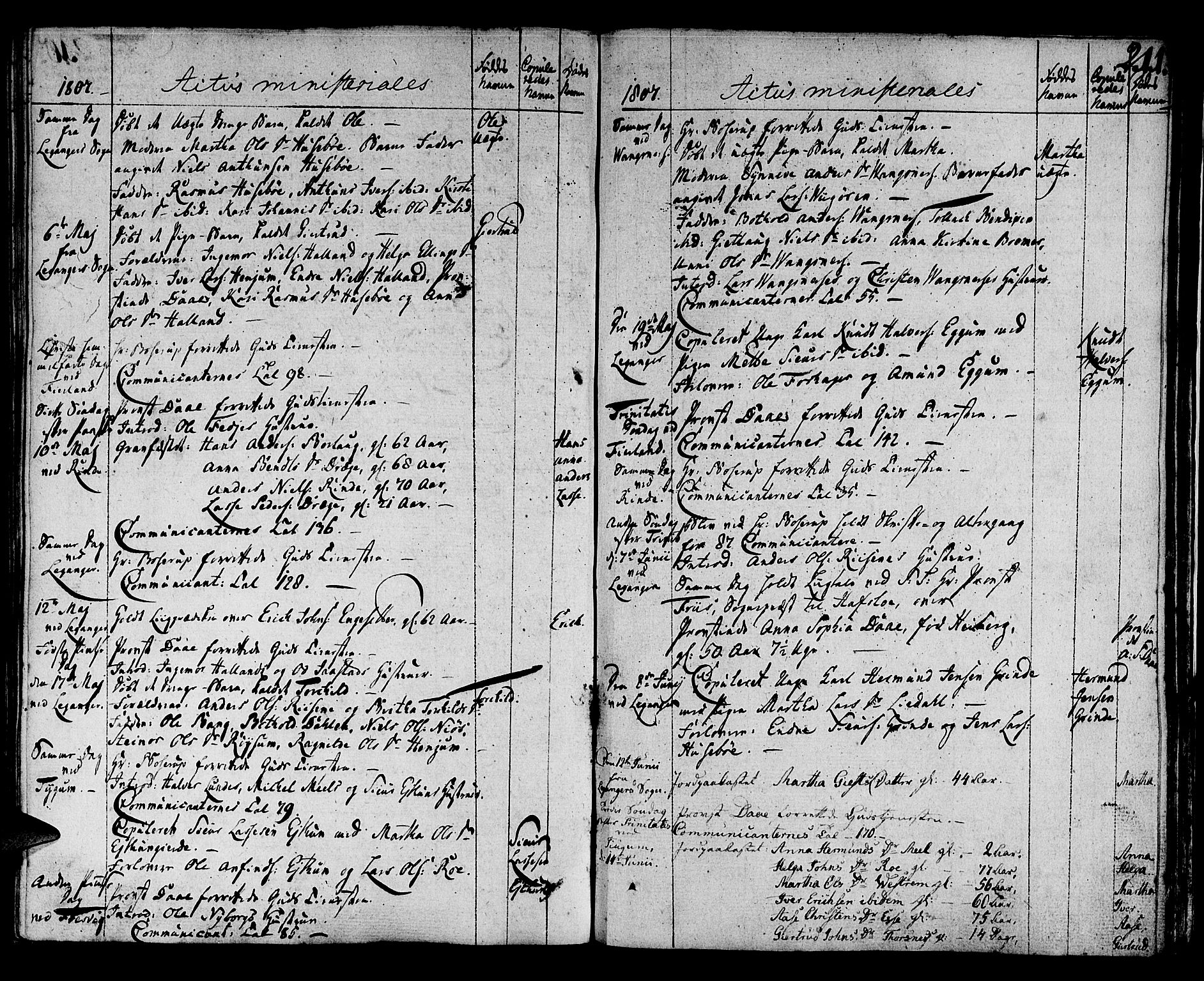 Leikanger sokneprestembete, AV/SAB-A-81001/H/Haa/Haaa/L0005: Parish register (official) no. A 5, 1792-1809, p. 211