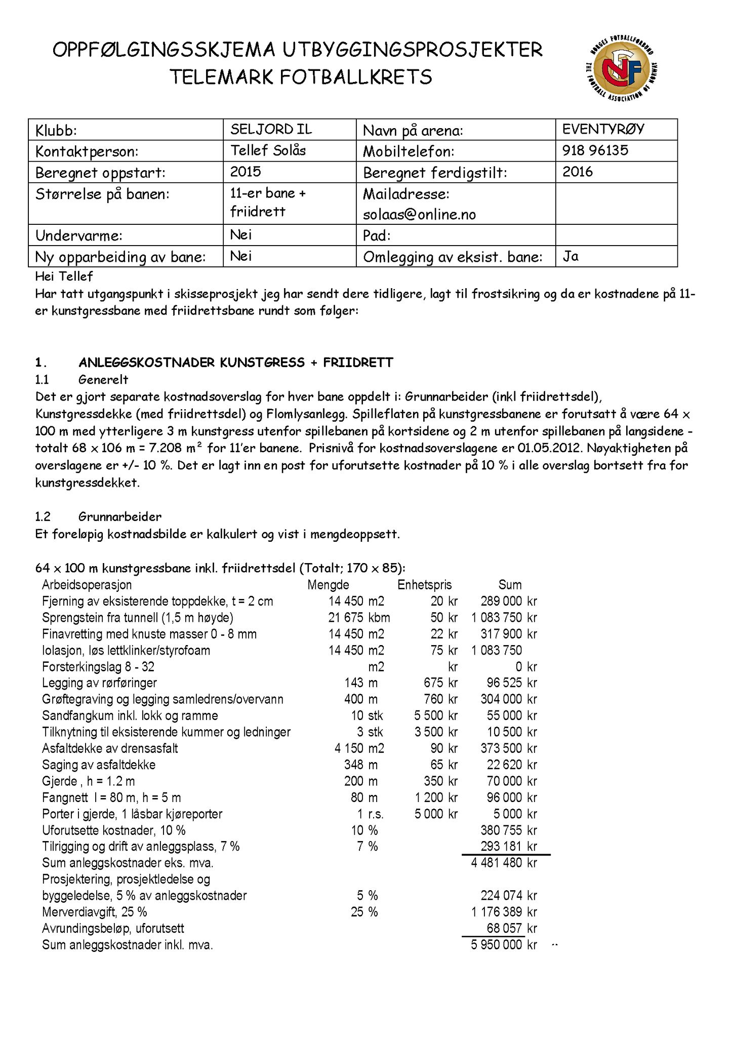 Seljord Idrettslag, VTM/A-1034/A/Ab/L0003: Årsmeldingar, 2013