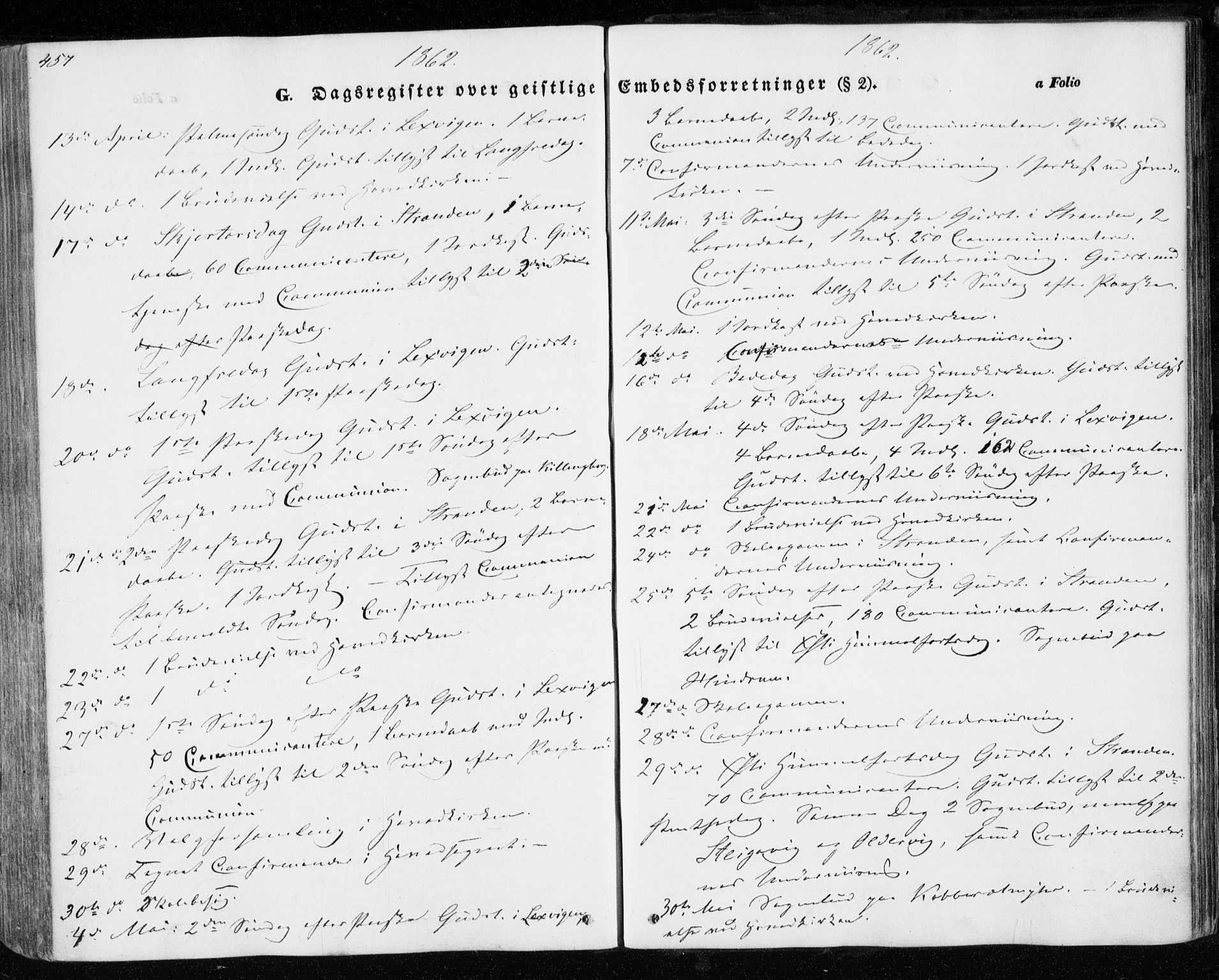 Ministerialprotokoller, klokkerbøker og fødselsregistre - Nord-Trøndelag, SAT/A-1458/701/L0008: Parish register (official) no. 701A08 /1, 1854-1863, p. 457