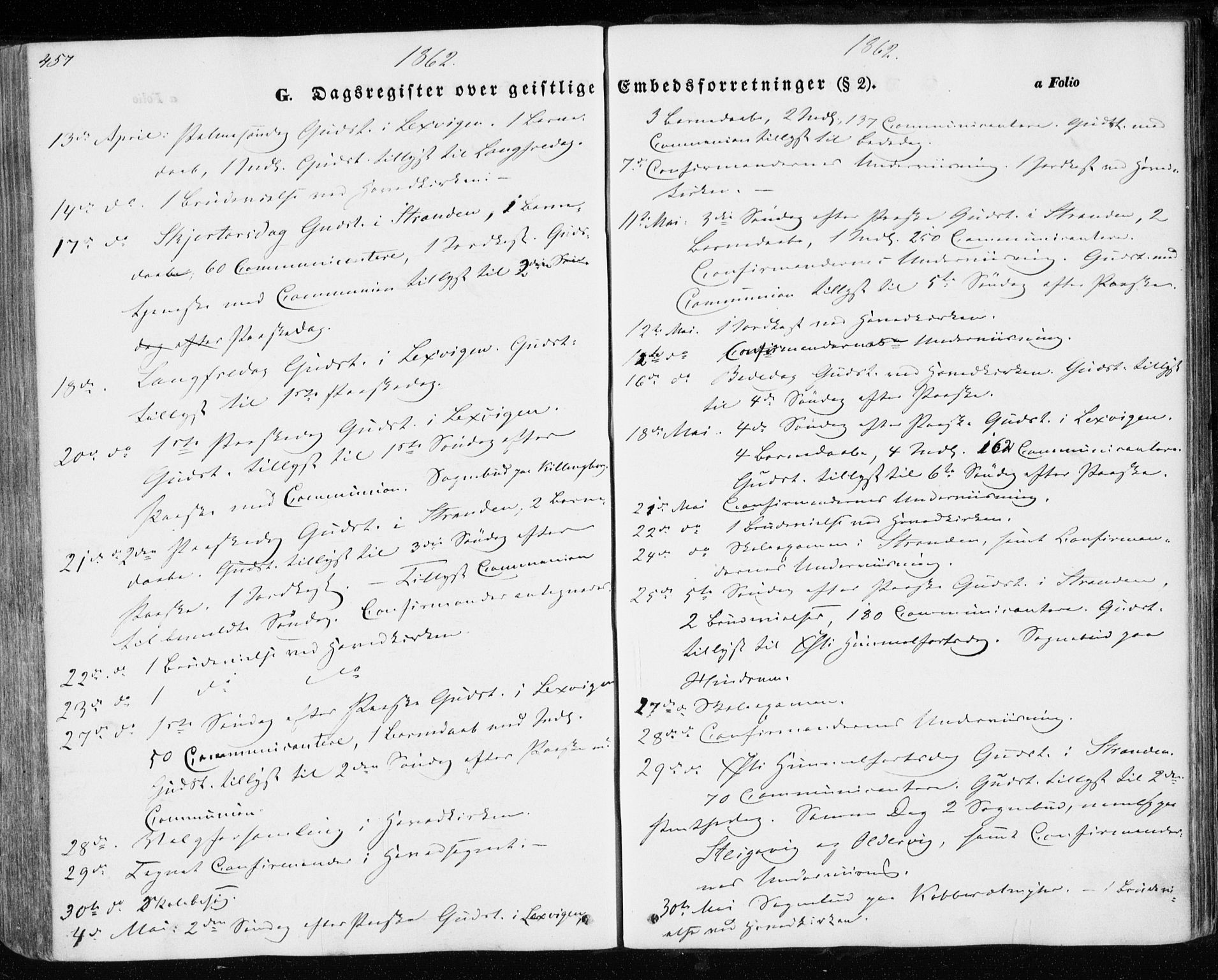 Ministerialprotokoller, klokkerbøker og fødselsregistre - Nord-Trøndelag, AV/SAT-A-1458/701/L0008: Parish register (official) no. 701A08 /1, 1854-1863, p. 457