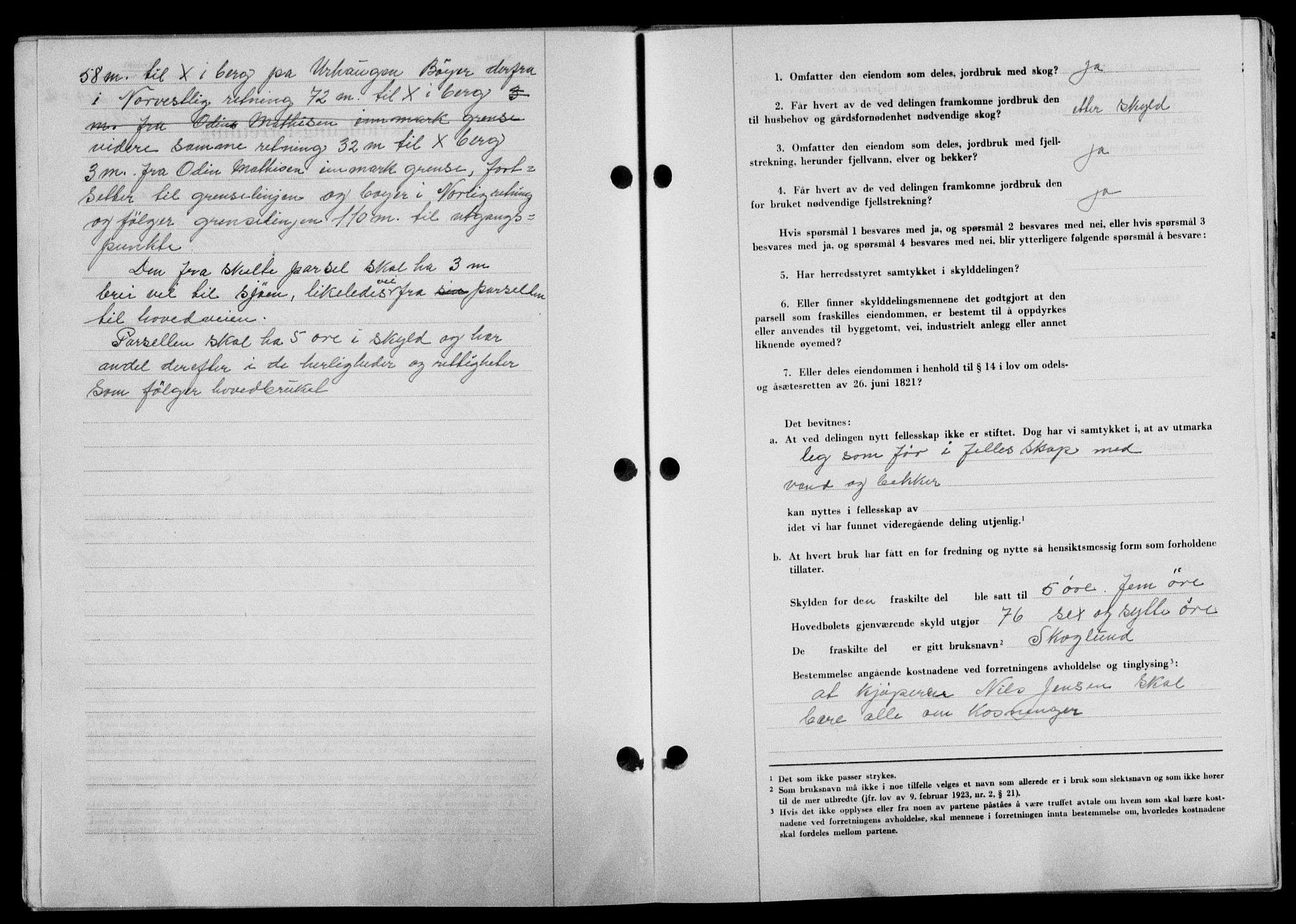 Lofoten sorenskriveri, SAT/A-0017/1/2/2C/L0014a: Mortgage book no. 14a, 1946-1946, Diary no: : 1209/1946