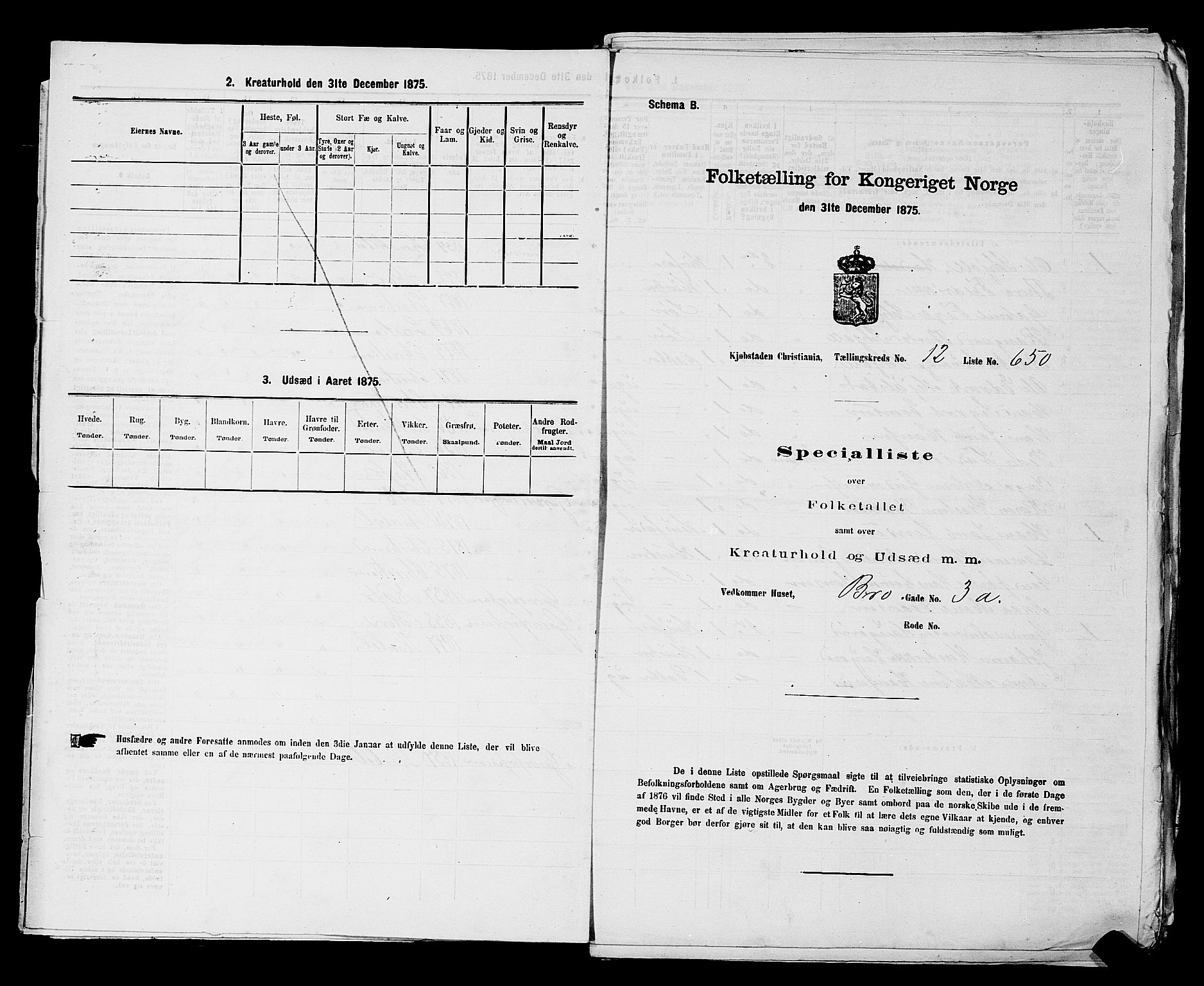 RA, 1875 census for 0301 Kristiania, 1875, p. 2003