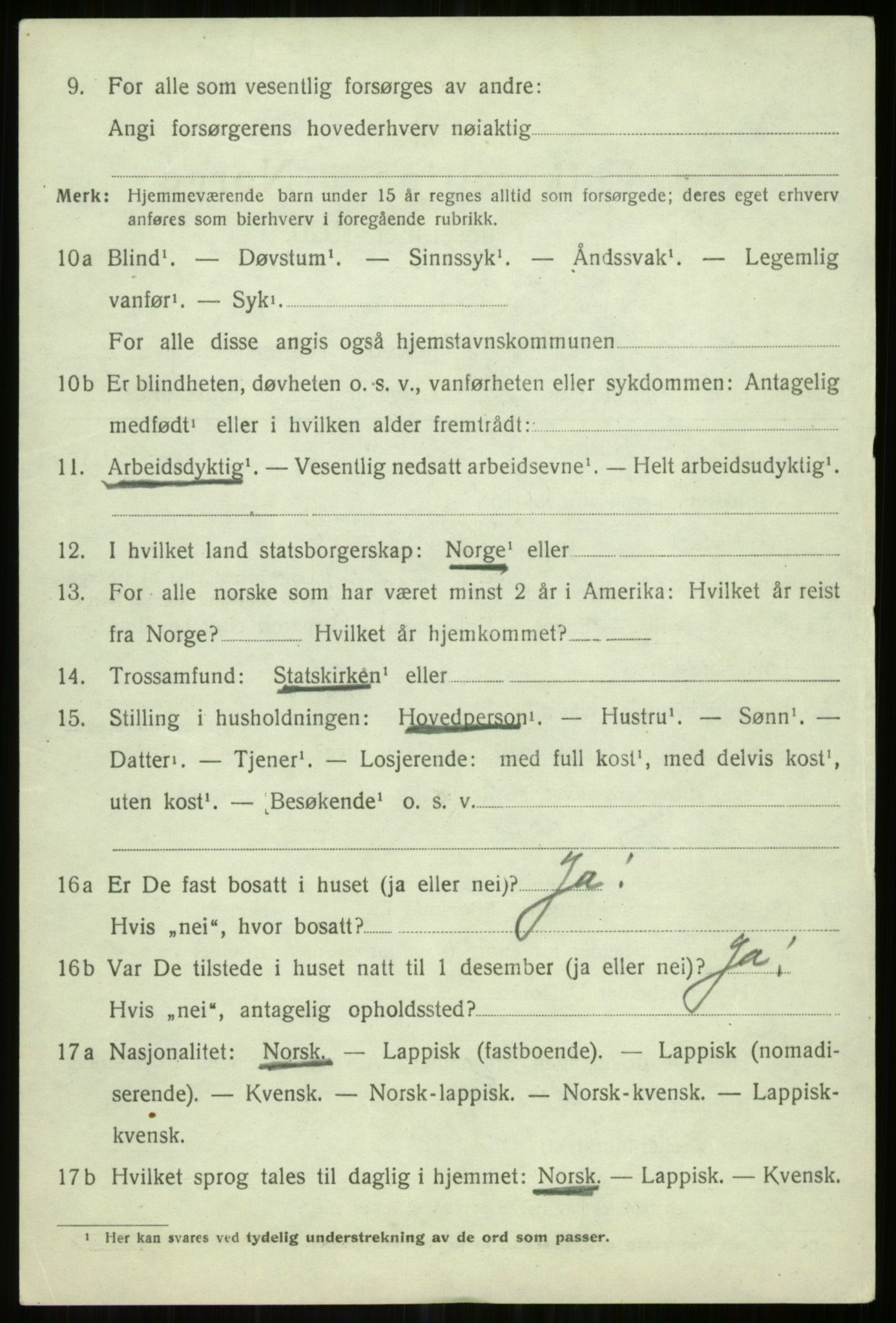 SATØ, 1920 census for Helgøy, 1920, p. 2672