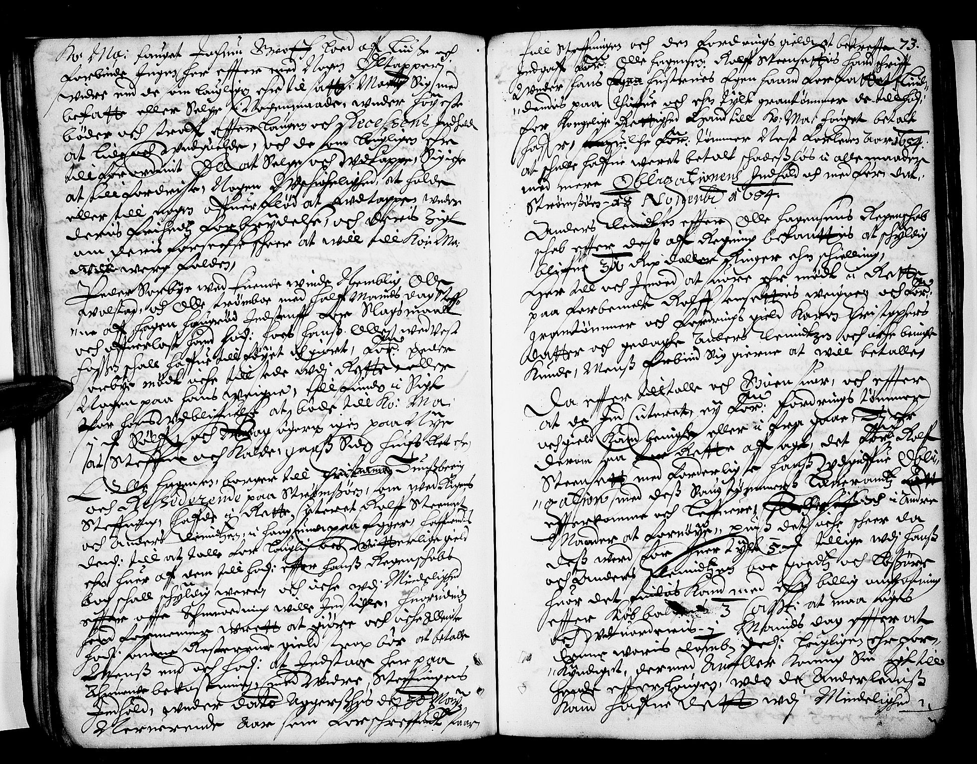 Eiker, Modum og Sigdal sorenskriveri, AV/SAKO-A-123/F/Fa/Faa/L0002: Tingbok, 1653-1657, p. 73
