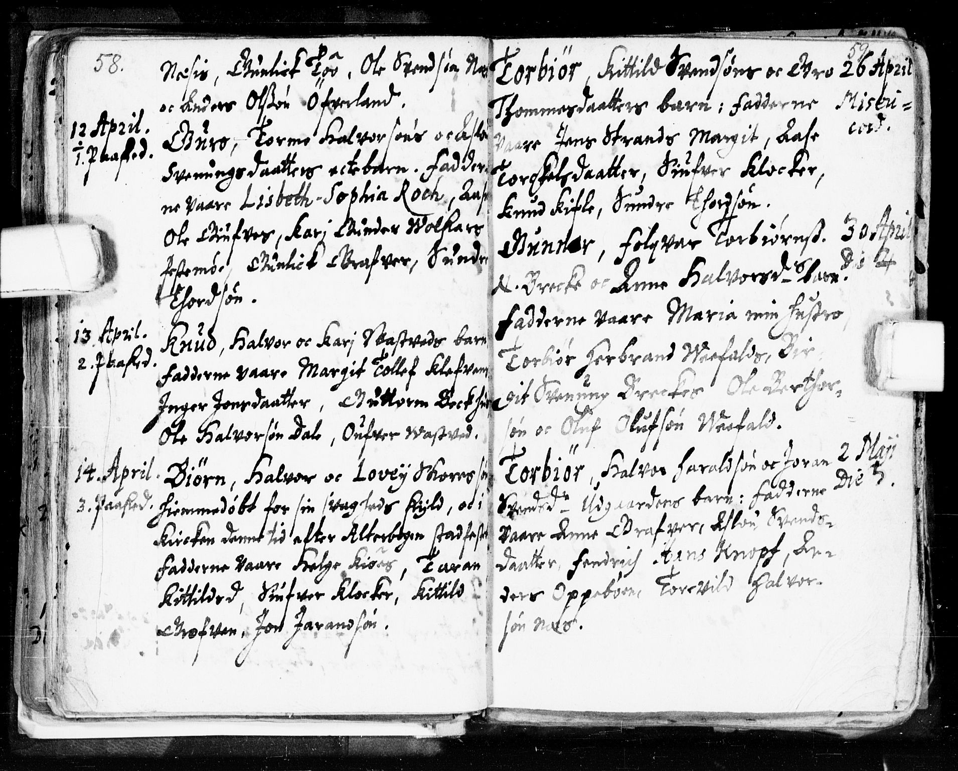 Seljord kirkebøker, SAKO/A-20/F/Fa/L0002: Parish register (official) no. I 2, 1689-1713, p. 58-59