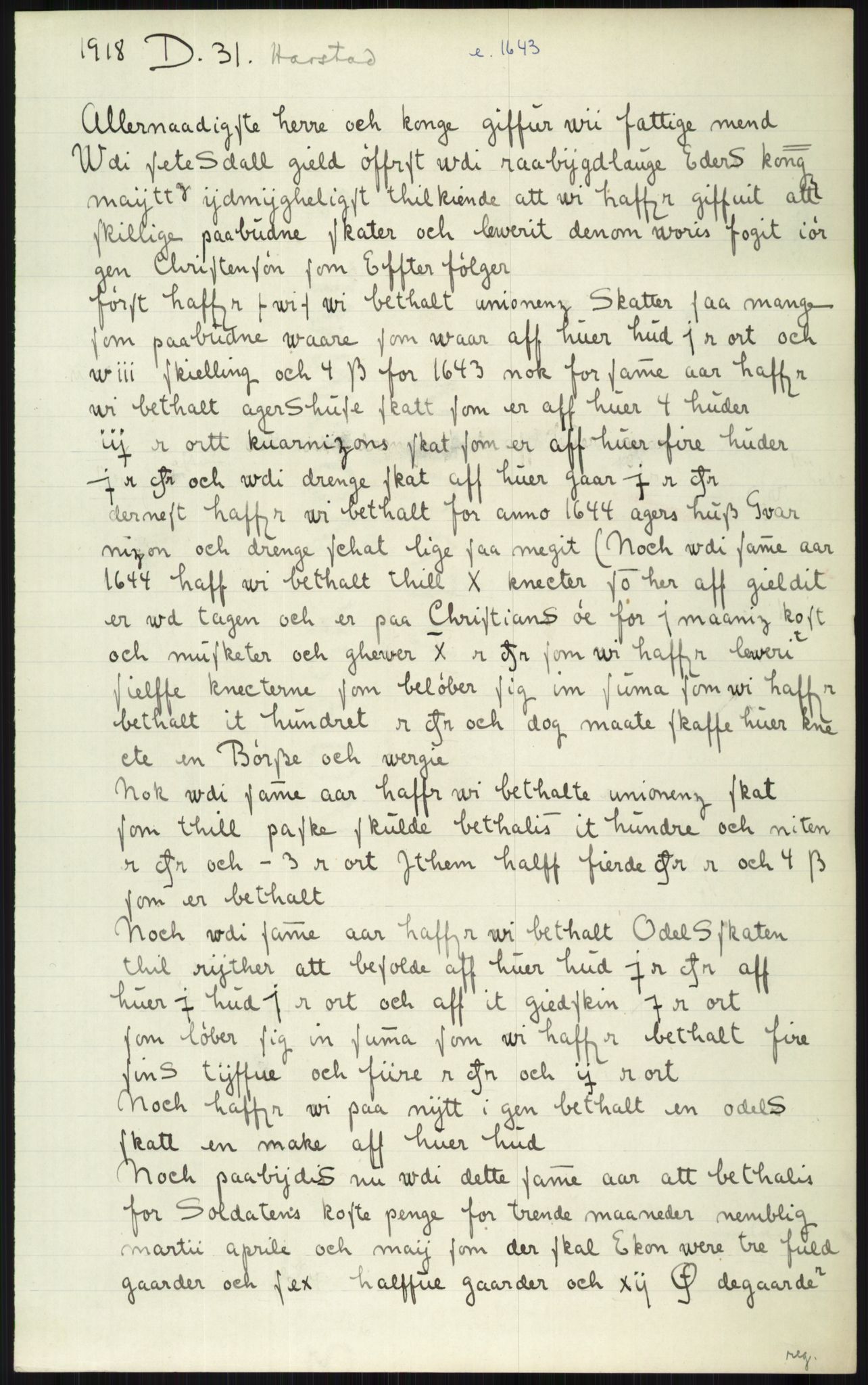 Samlinger til kildeutgivelse, Diplomavskriftsamlingen, AV/RA-EA-4053/H/Ha, p. 2707