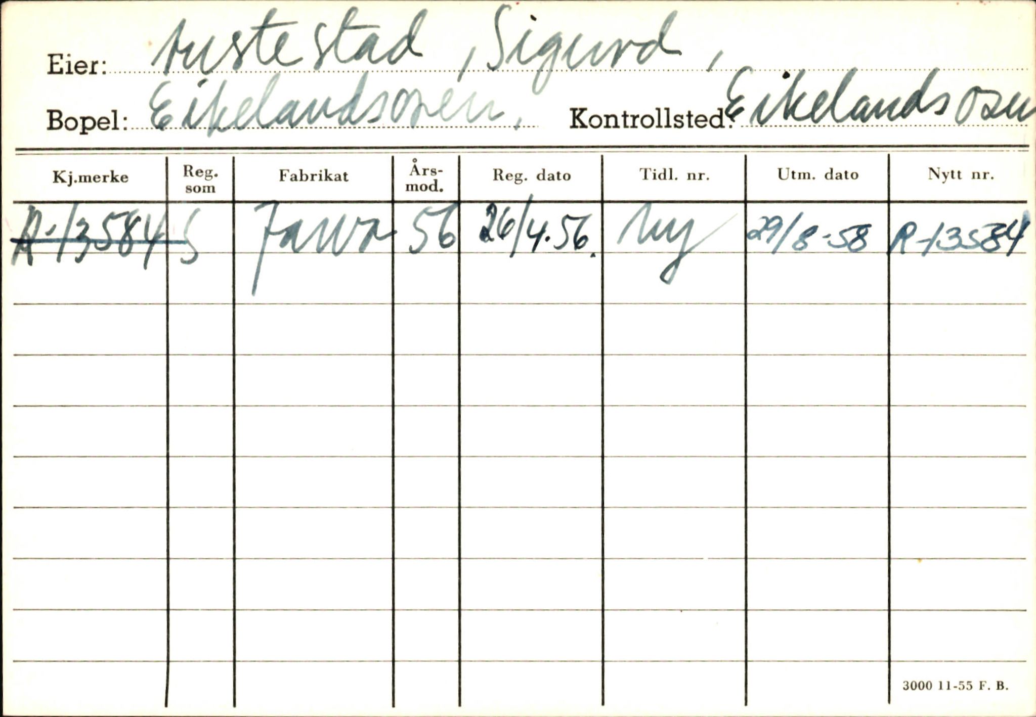 Statens vegvesen, Hordaland vegkontor, AV/SAB-A-5201/2/Ha/L0003: R-eierkort A-B, 1920-1971, p. 31