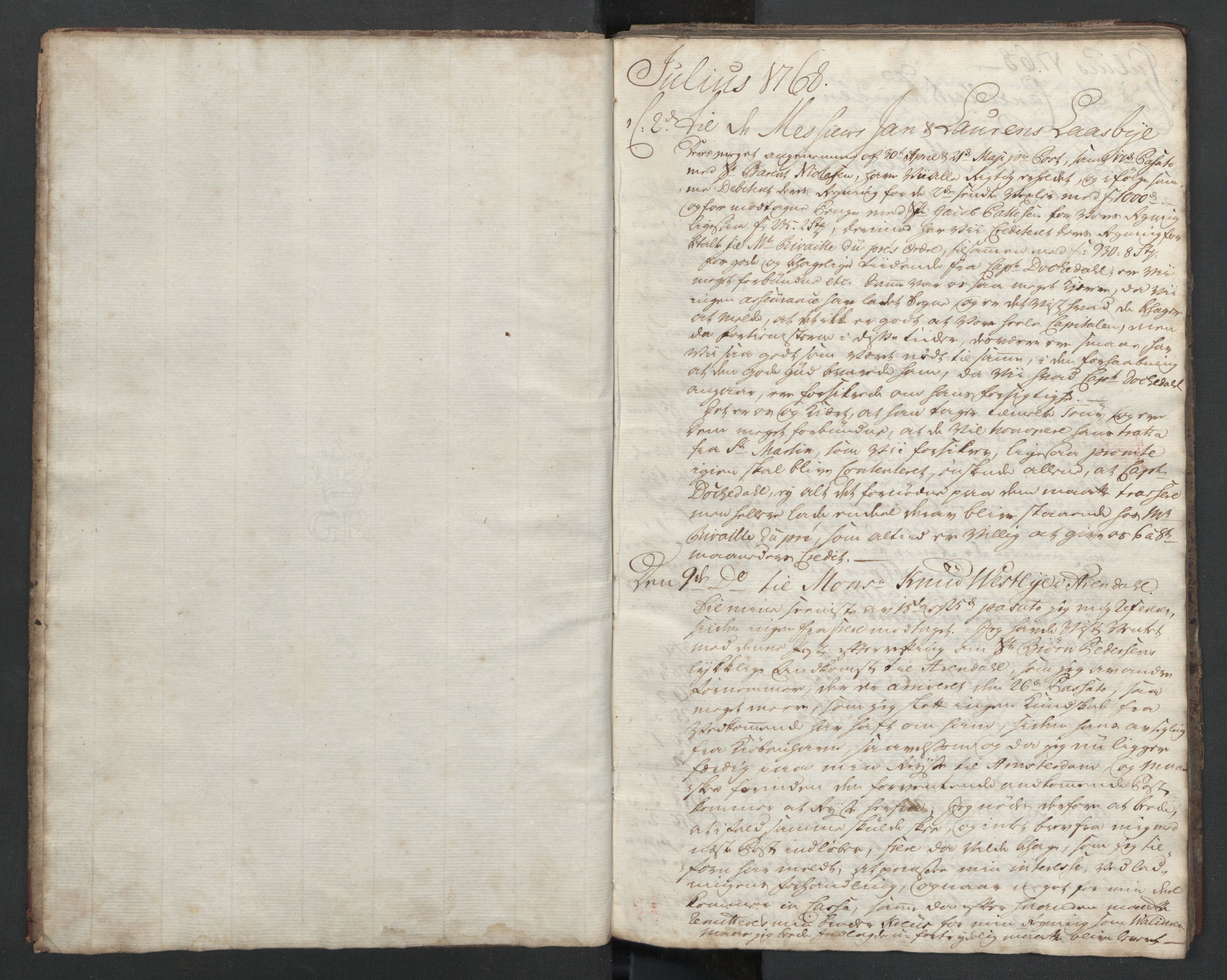 Pa 0003 - Ploug & Sundt, handelshuset, SAST/A-100109/B/L0001: Kopibok, 1768-1770, p. 3