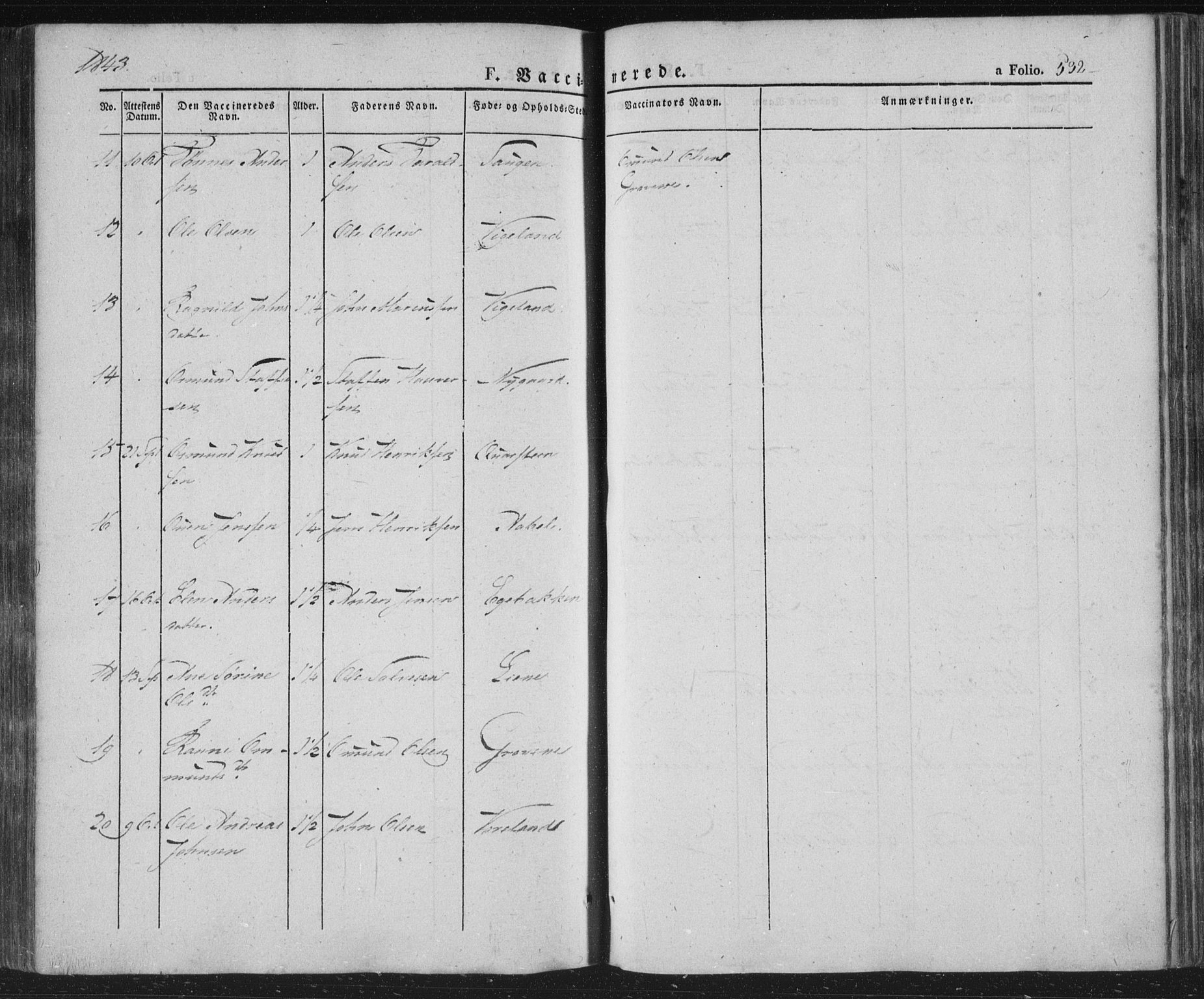 Vennesla sokneprestkontor, AV/SAK-1111-0045/Fa/Fac/L0004: Parish register (official) no. A 4, 1834-1855, p. 532