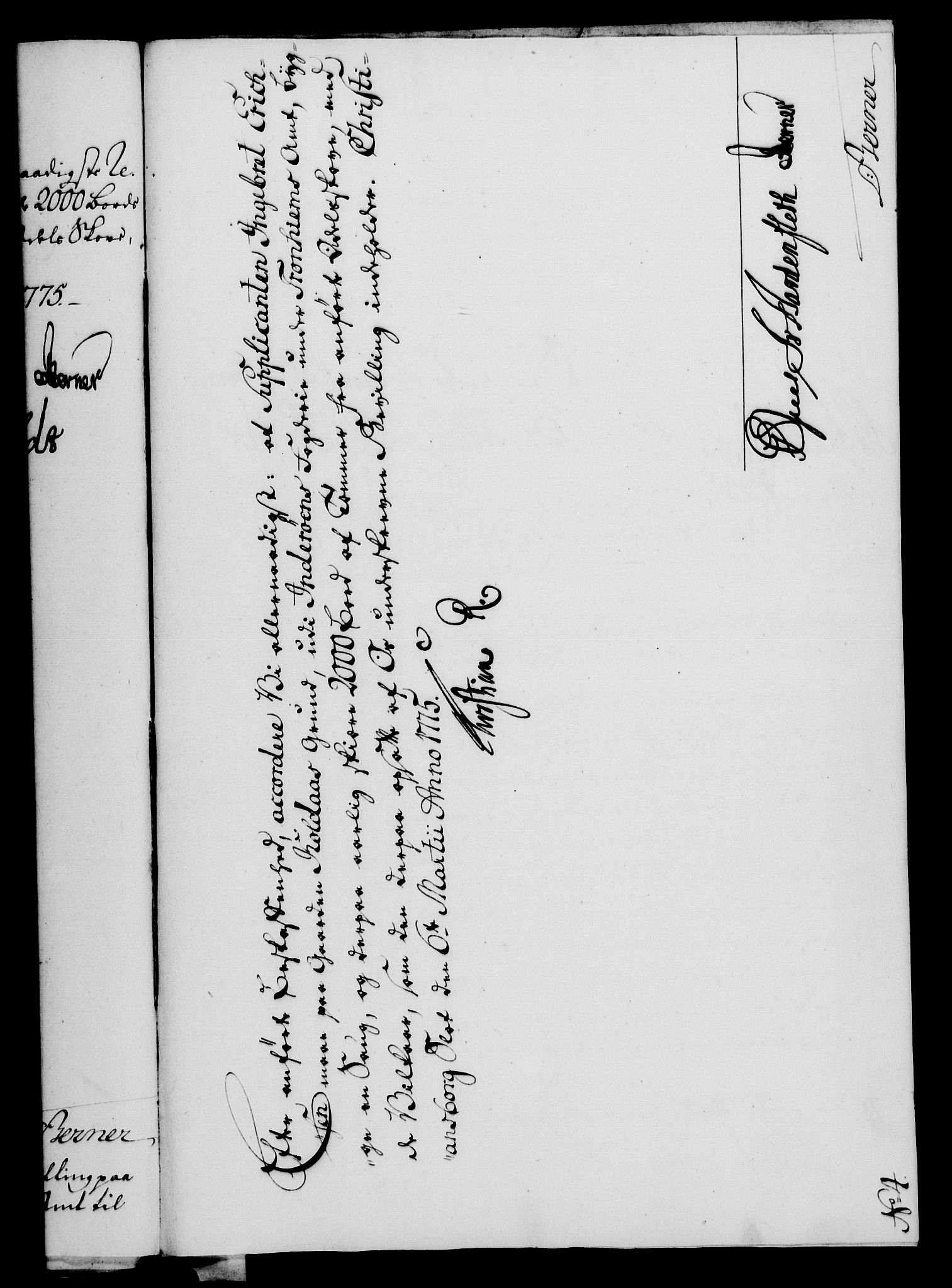 Rentekammeret, Kammerkanselliet, RA/EA-3111/G/Gf/Gfa/L0057: Norsk relasjons- og resolusjonsprotokoll (merket RK 52.57), 1775, p. 59