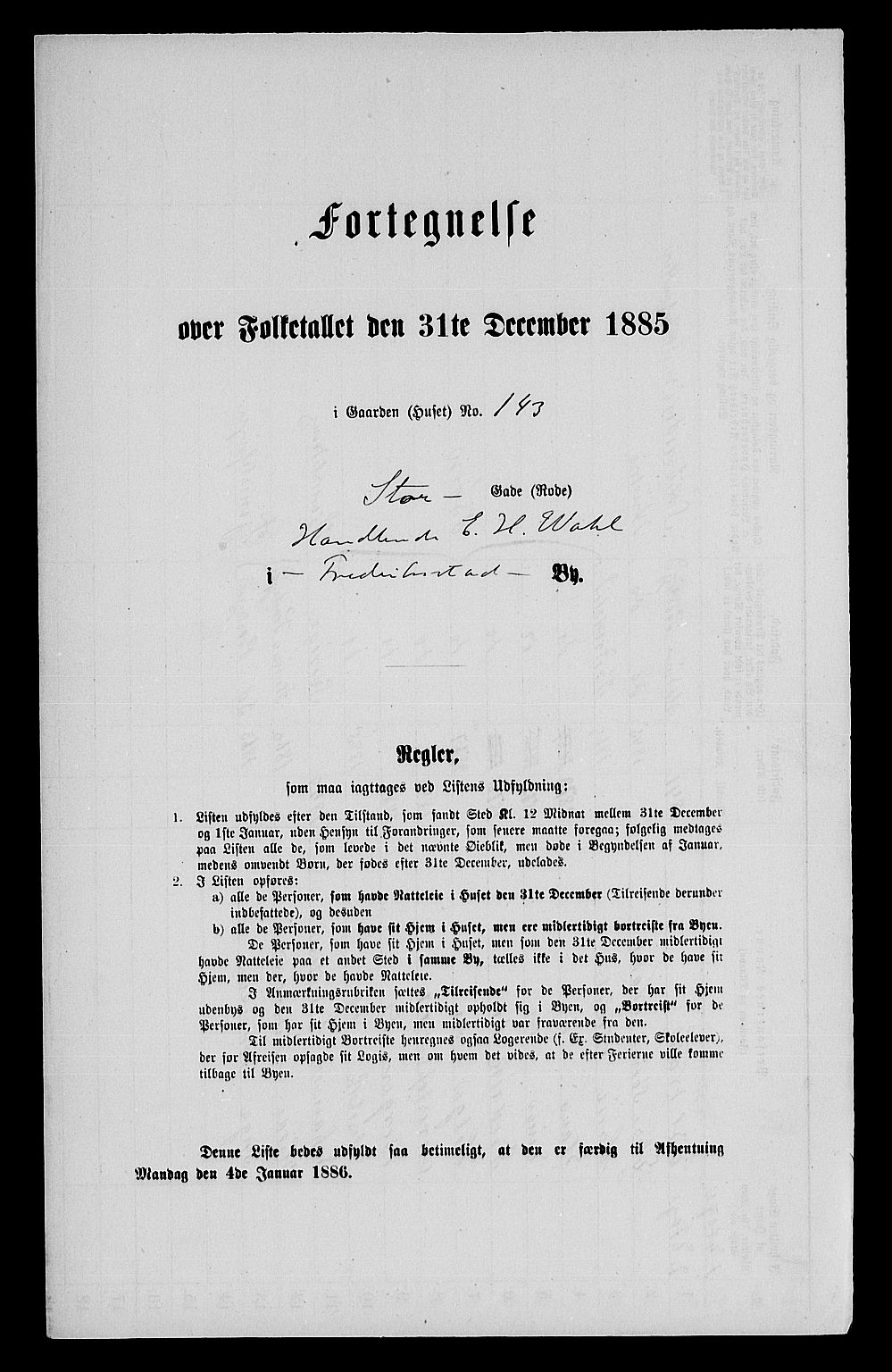 RA, 1885 census for 0103 Fredrikstad, 1885, p. 323