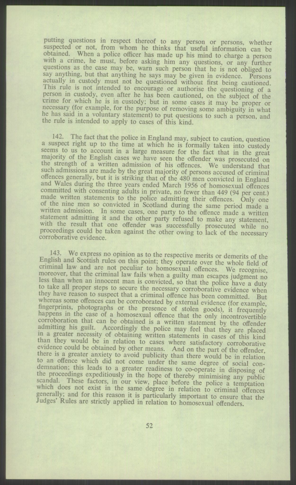 Justisdepartementet, Lovavdelingen, AV/RA-S-3212/D/De/L0029/0001: Straffeloven / Straffelovens revisjon: 5 - Ot. prp. nr.  41 - 1945: Homoseksualiet. 3 mapper, 1956-1970, p. 636