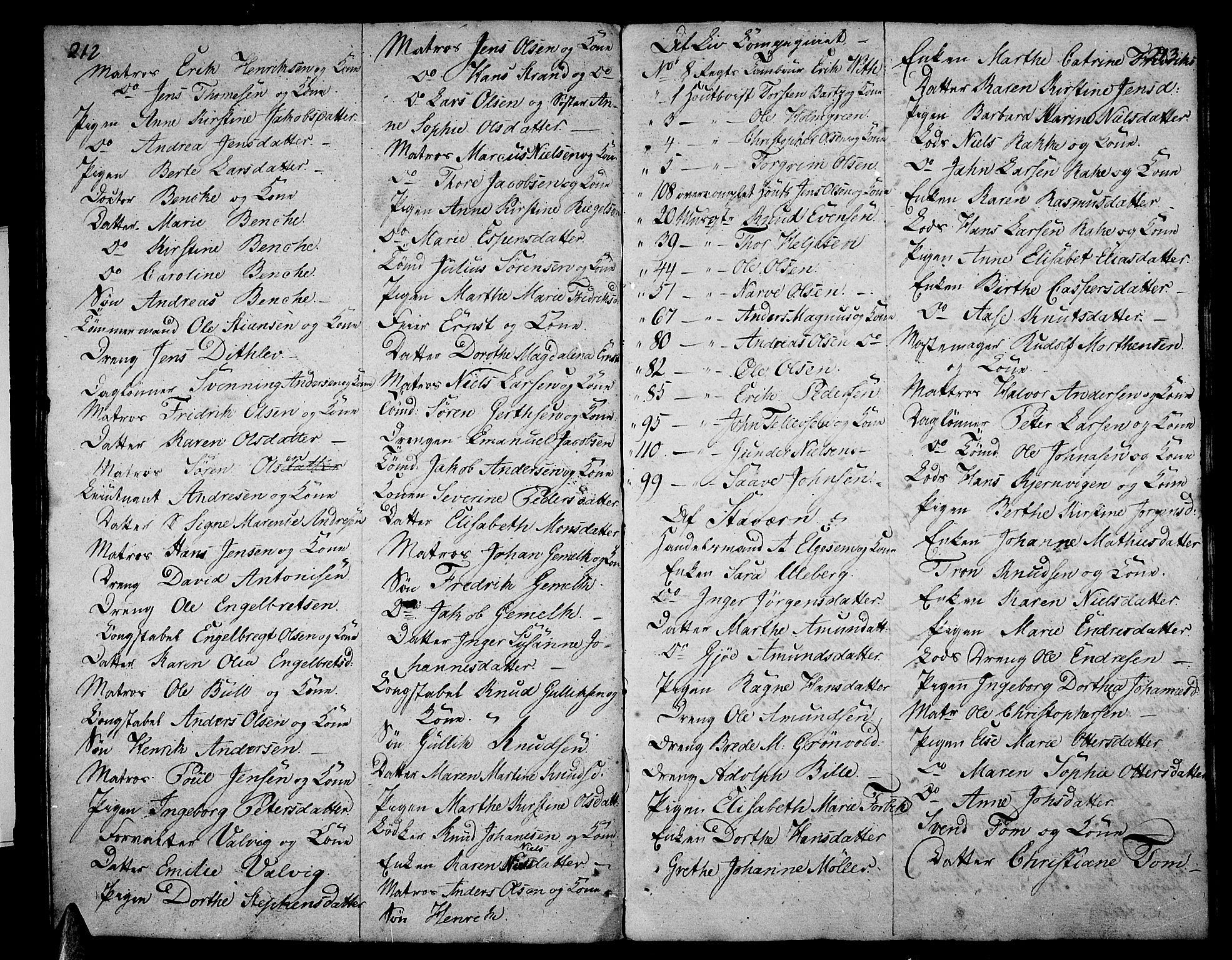 Stavern kirkebøker, AV/SAKO-A-318/F/Fa/L0005: Parish register (official) no. 5, 1800-1816, p. 212-213
