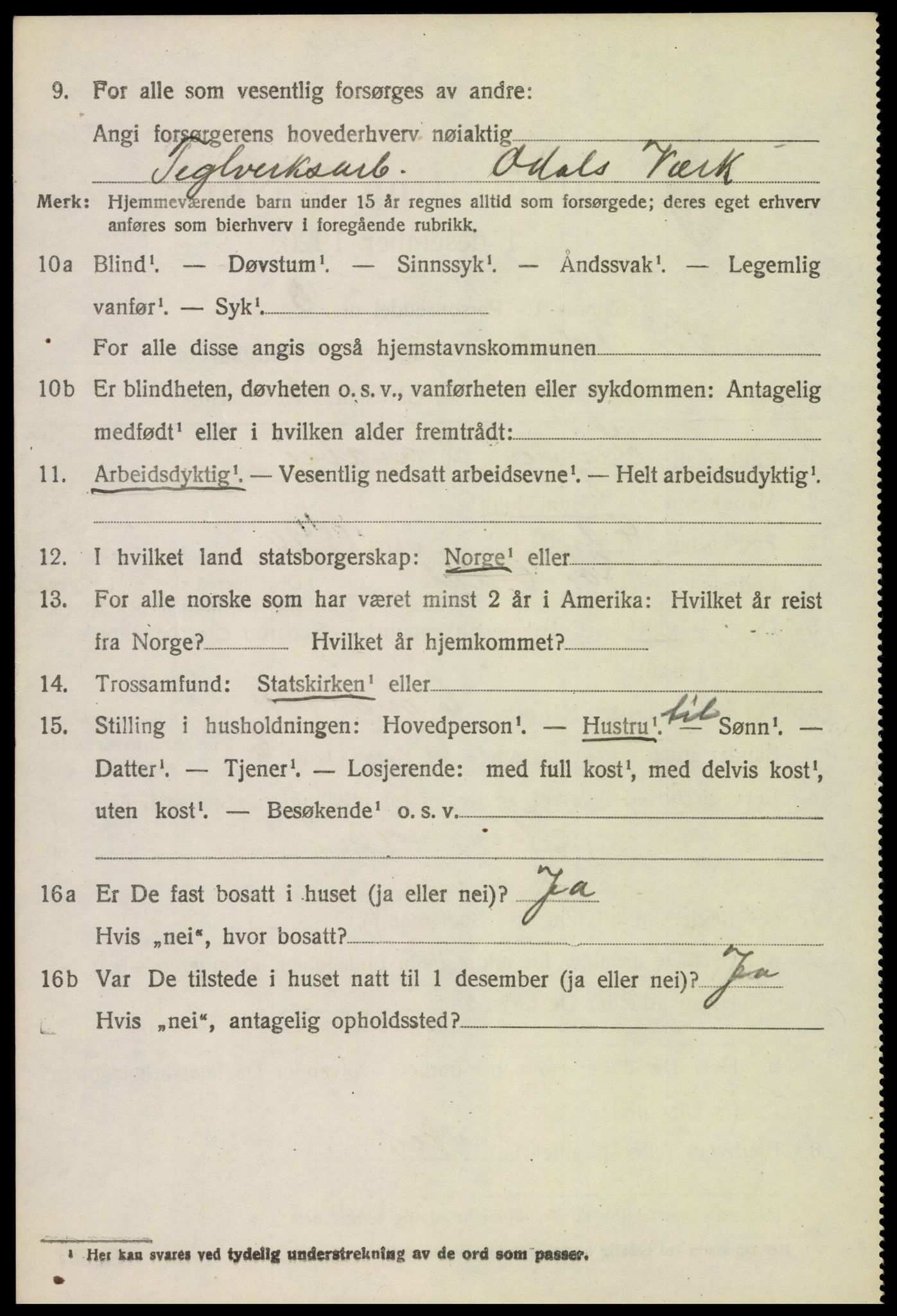 SAH, 1920 census for Sør-Odal, 1920, p. 2978