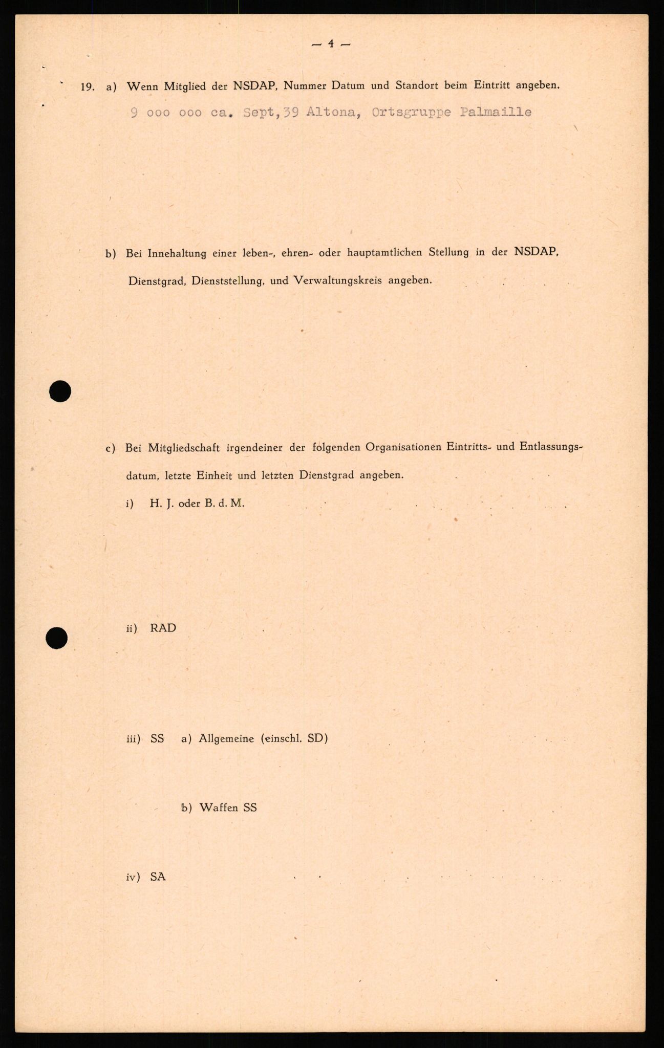 Forsvaret, Forsvarets overkommando II, AV/RA-RAFA-3915/D/Db/L0021: CI Questionaires. Tyske okkupasjonsstyrker i Norge. Tyskere., 1945-1946, p. 324