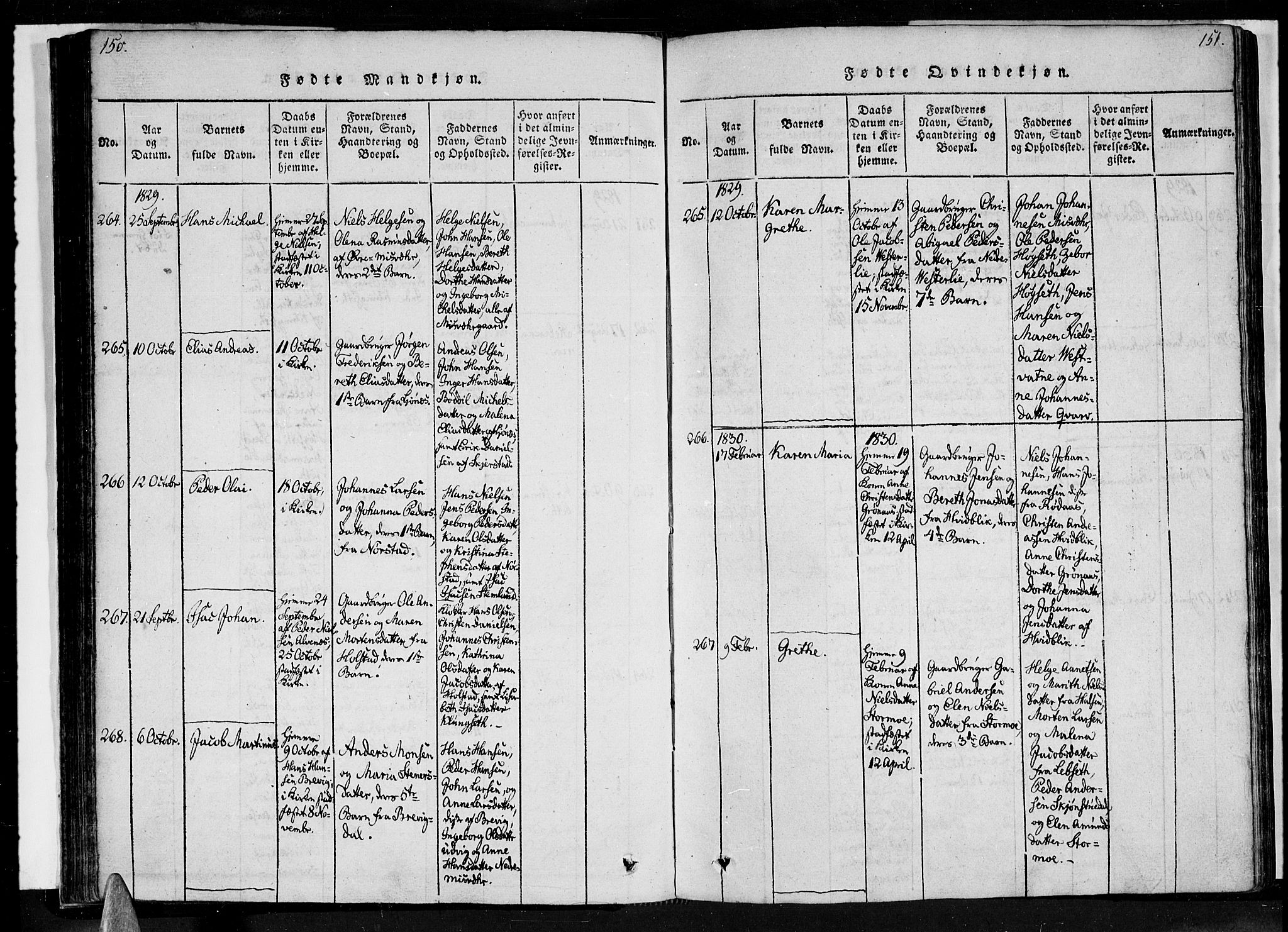 Ministerialprotokoller, klokkerbøker og fødselsregistre - Nordland, SAT/A-1459/852/L0736: Parish register (official) no. 852A06, 1820-1833, p. 150-151