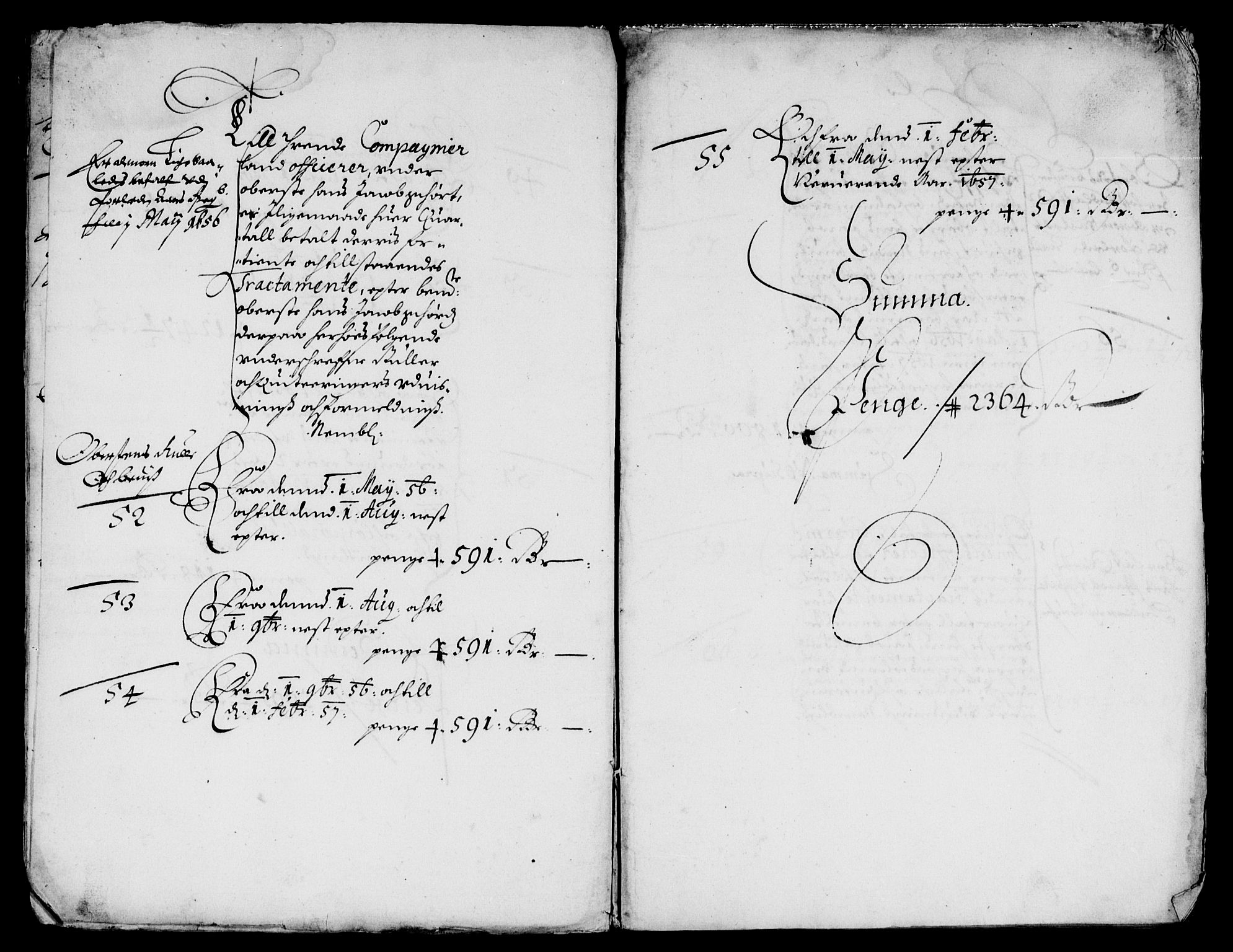 Rentekammeret inntil 1814, Reviderte regnskaper, Lensregnskaper, AV/RA-EA-5023/R/Rb/Rba/L0238: Akershus len, 1656-1657